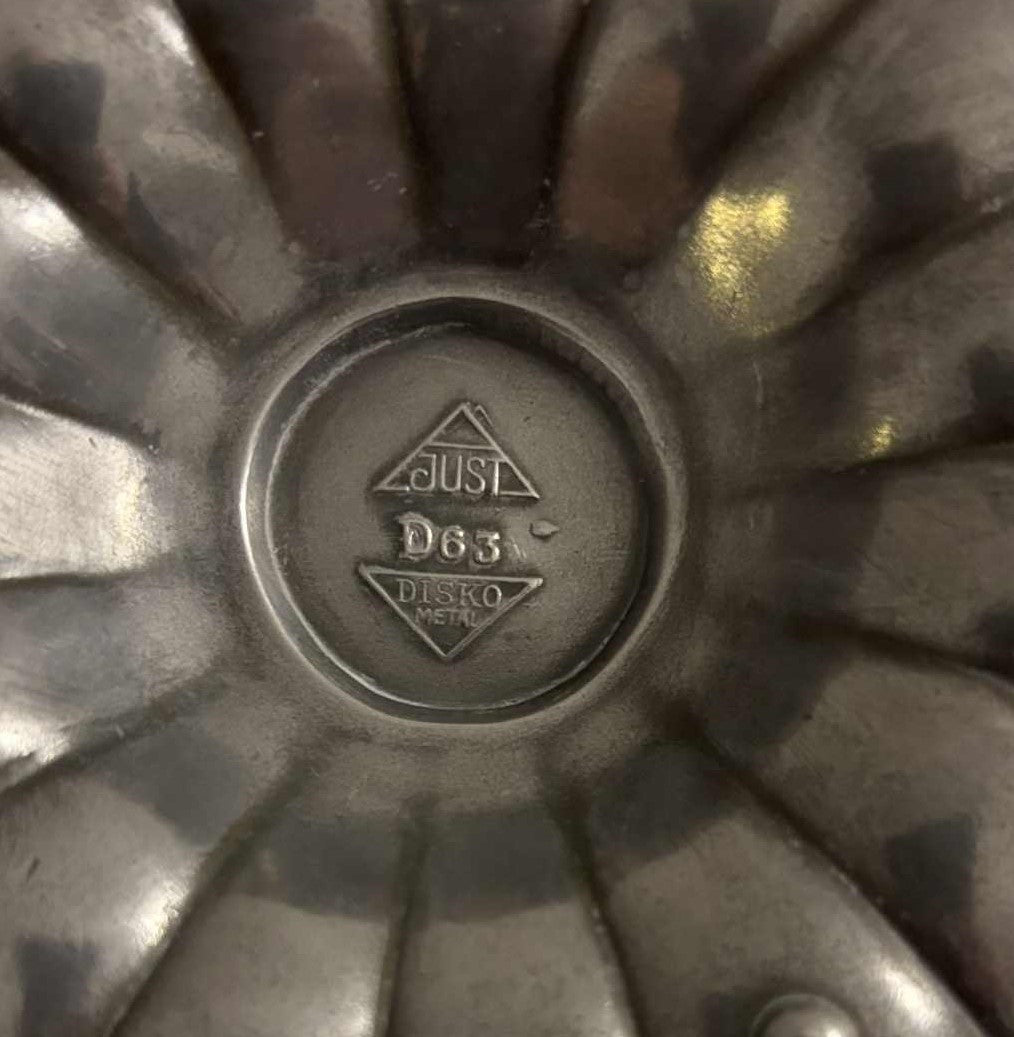 希少なジャスト・アンダーセンのアールデコ調の女性像皿(ディスコメタル製) - 品番:788501254