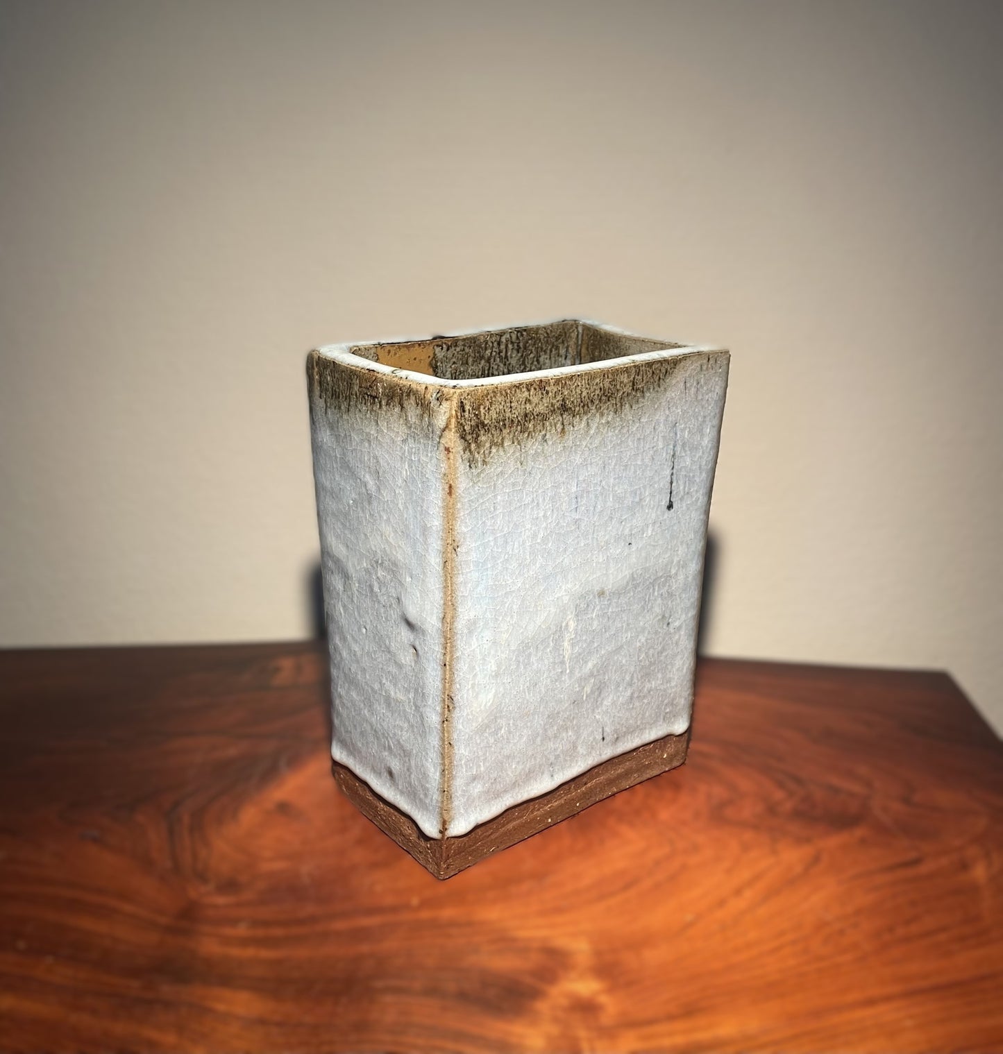 Beautiful glazed stoneware vase by Peter Fitzner – Unique Bornholm ceramics - no. 0147745