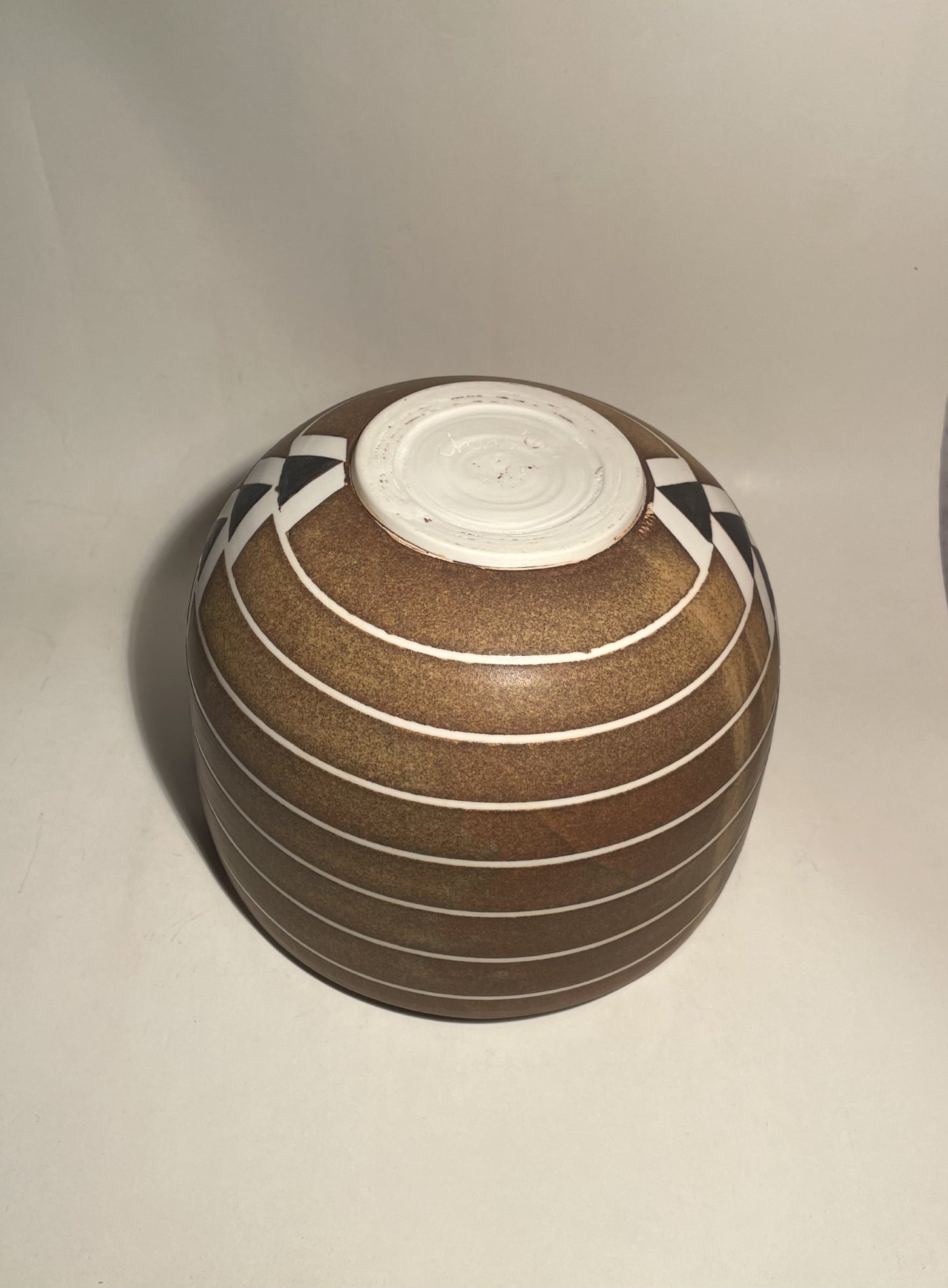 Christa Julin stoneware bowl, 1960s