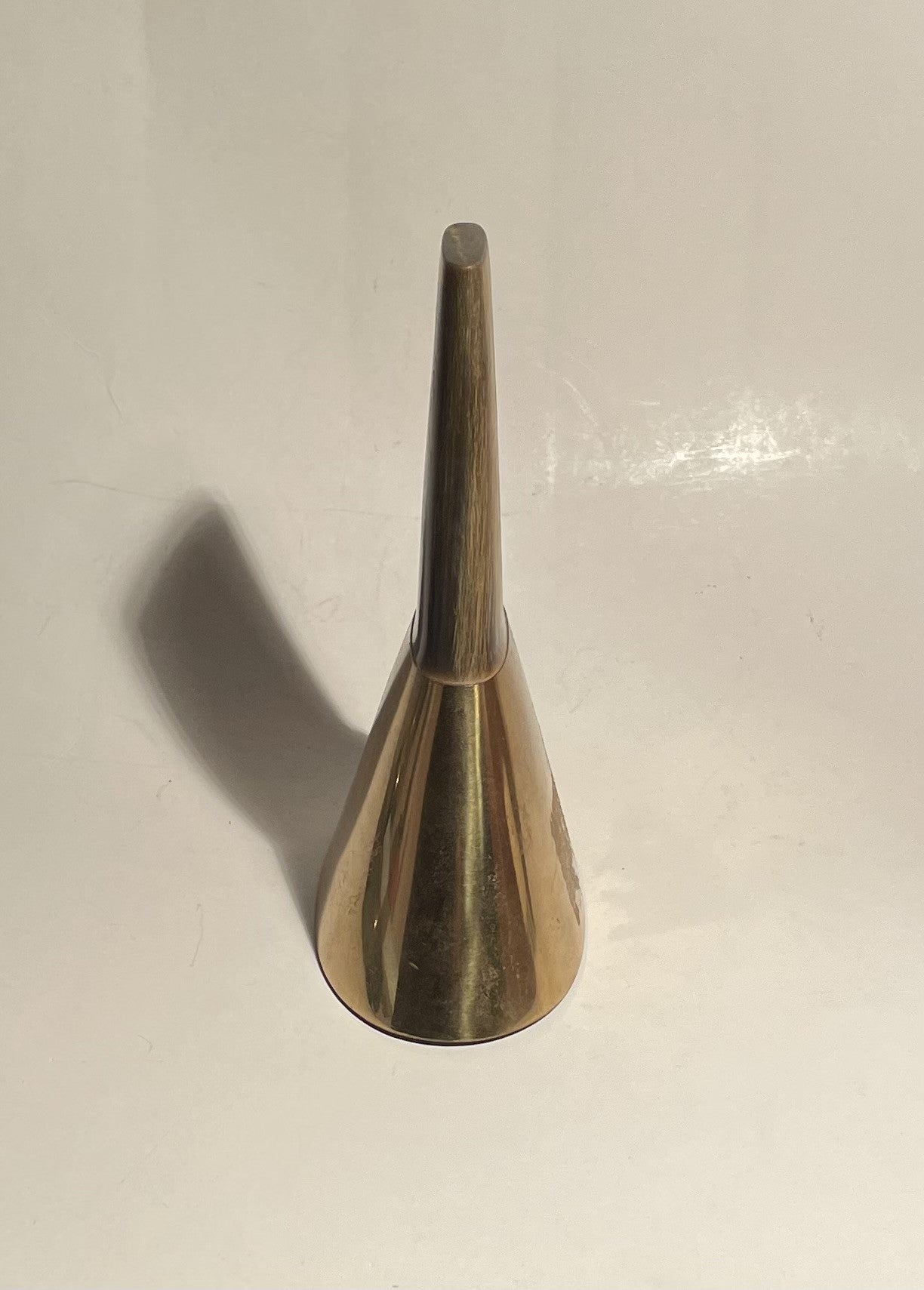 Beautiful brass/horn bell in the Carl Aubock/Karl Hagenauer style - no. 011004