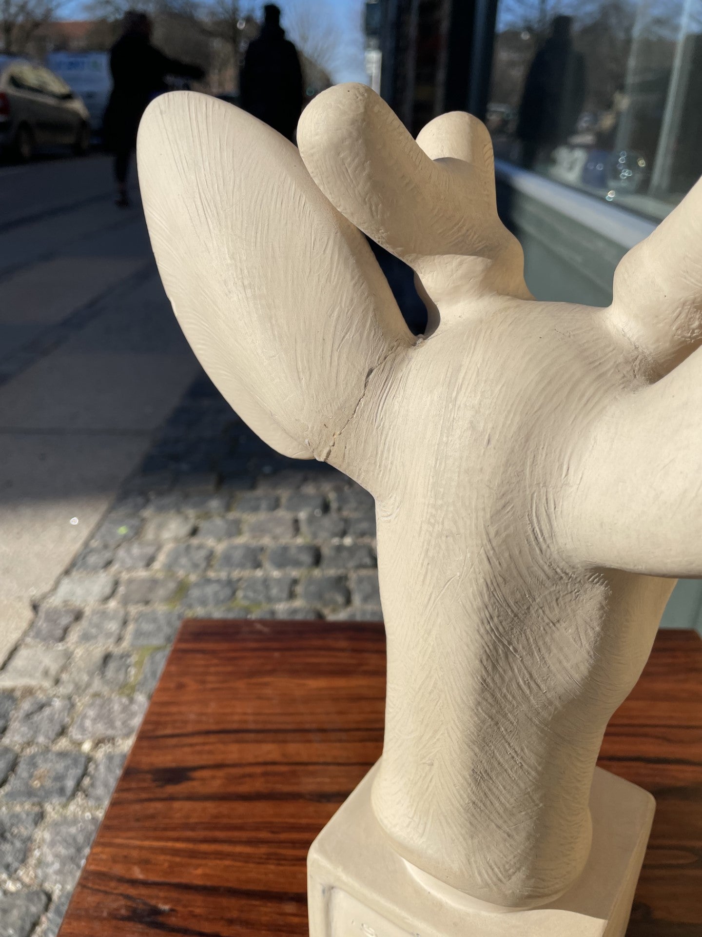 Beautiful ceramic deer heads by Svend Lindhart - no. 011023