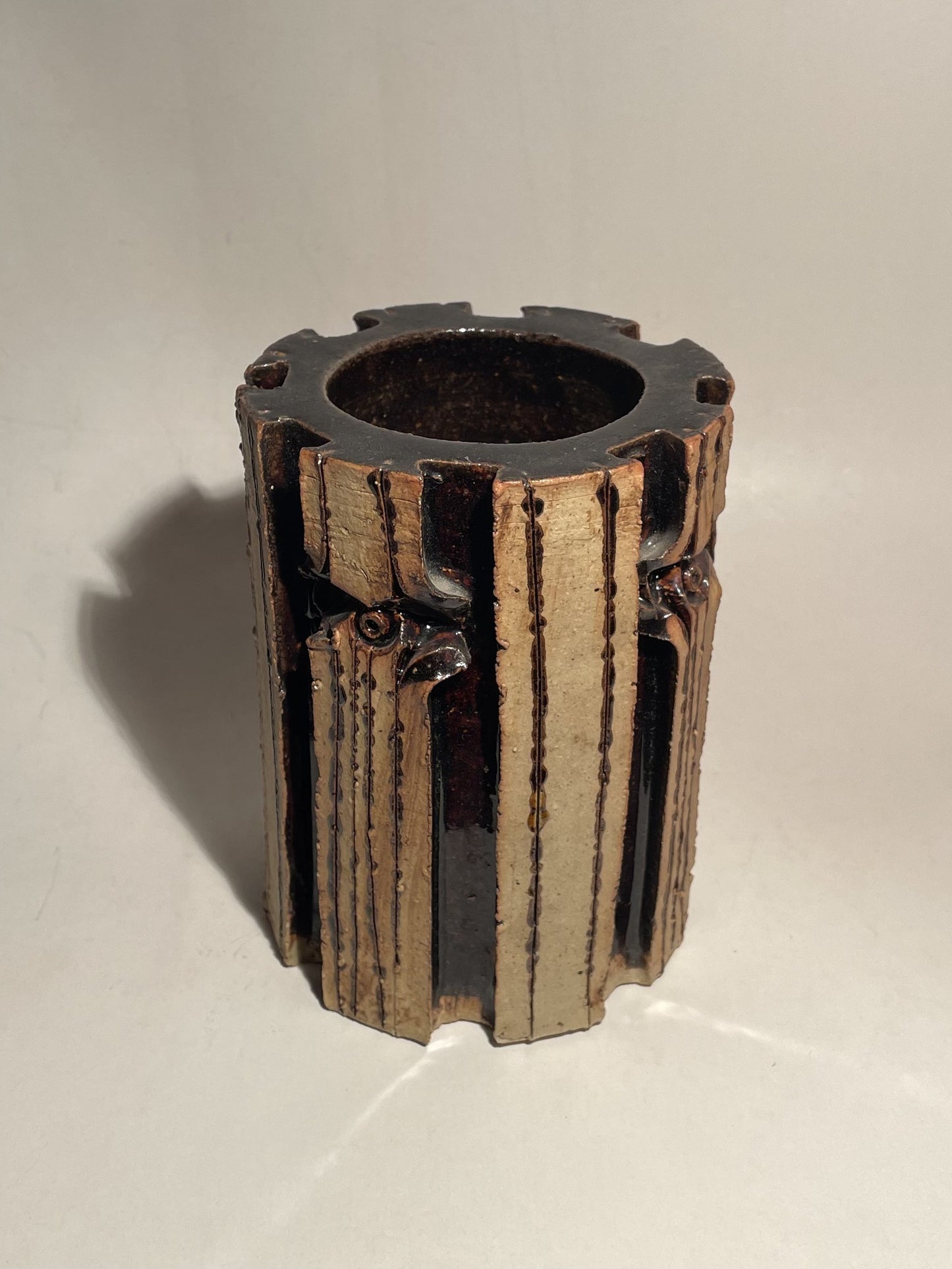 Beautiful Lene Regius stoneware vase - no. 09301