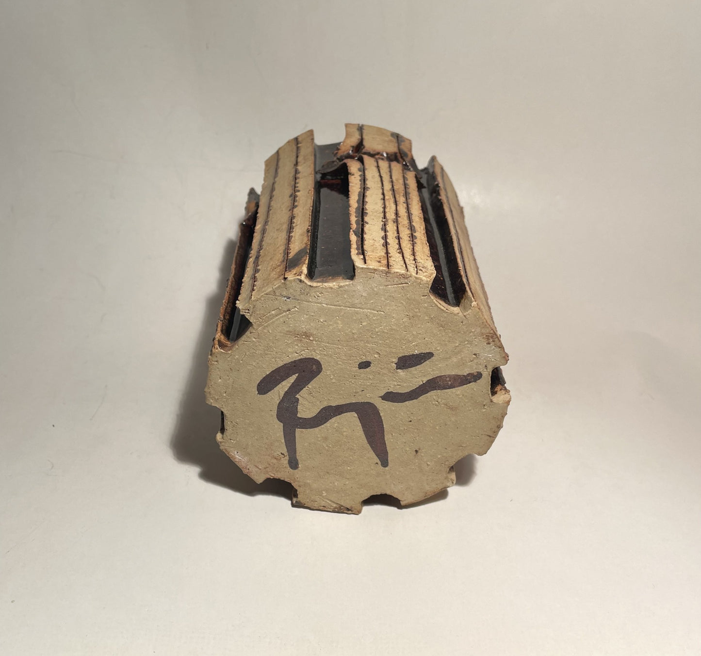 Beautiful Lene Regius stoneware vase - no. 09301