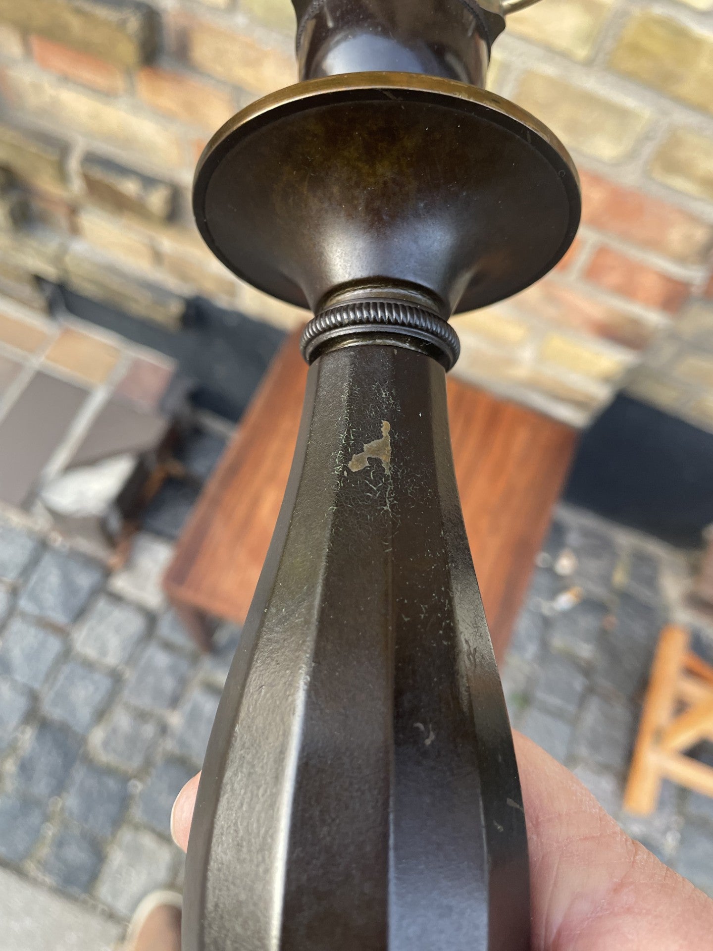 Vintage Bronze bordlampe - nr. 09401