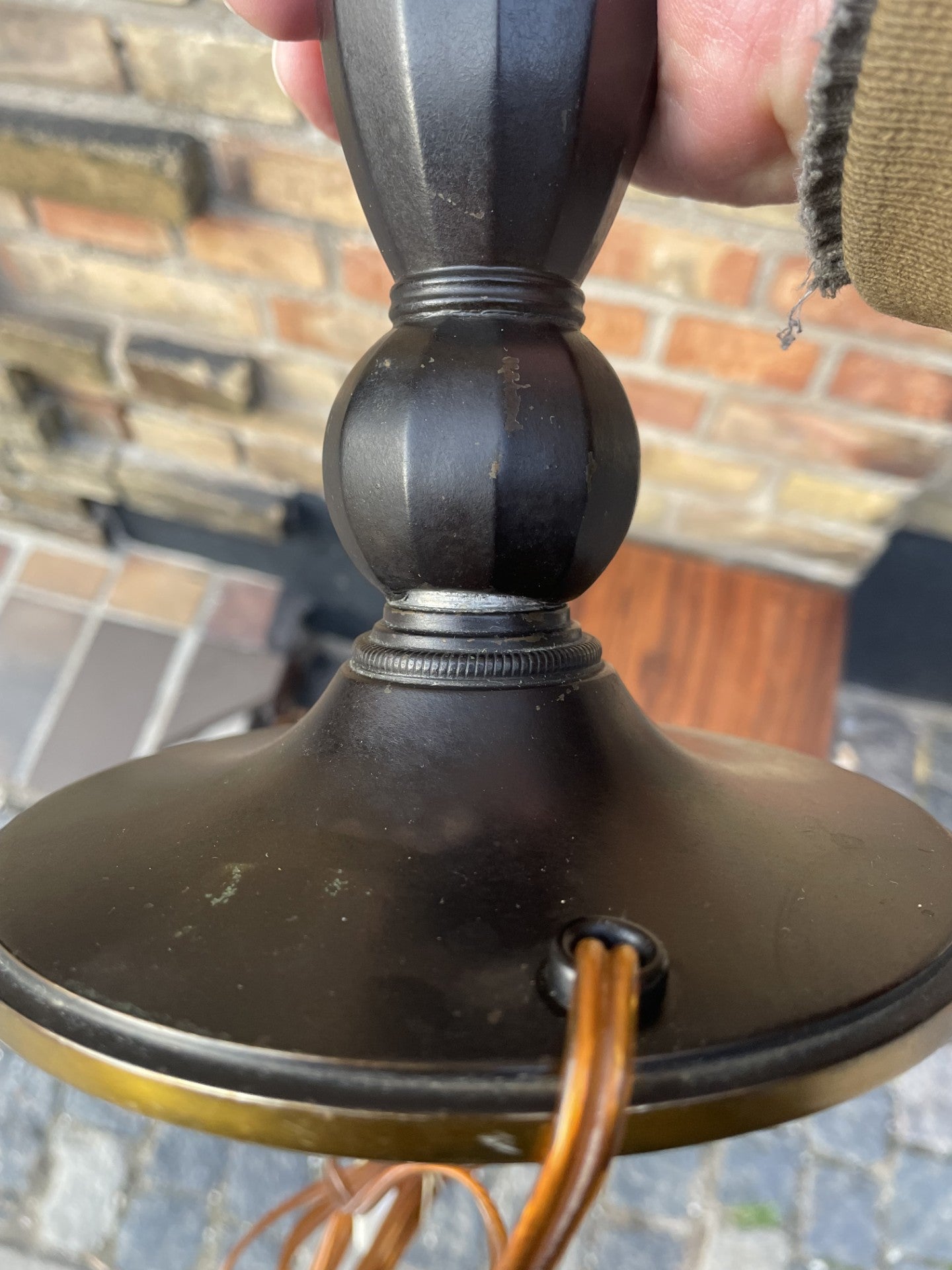 Vintage Bronze bordlampe - nr. 09401
