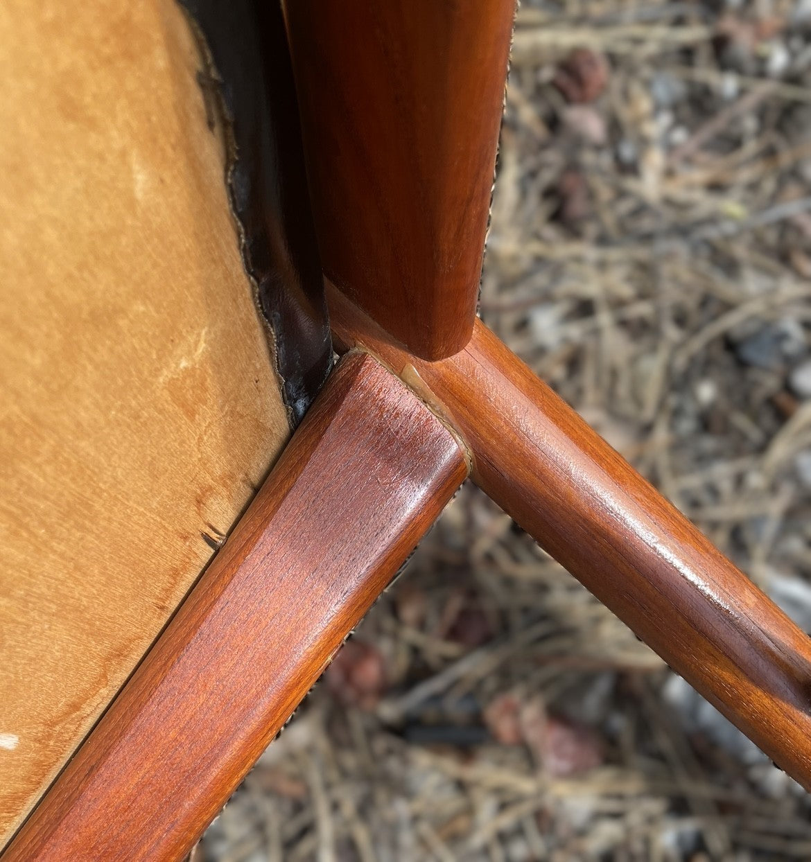 Beautiful teak armchair with artificial leather, attributed to Aksel Bender Madsen and Ejner Madsen - no. 25777445