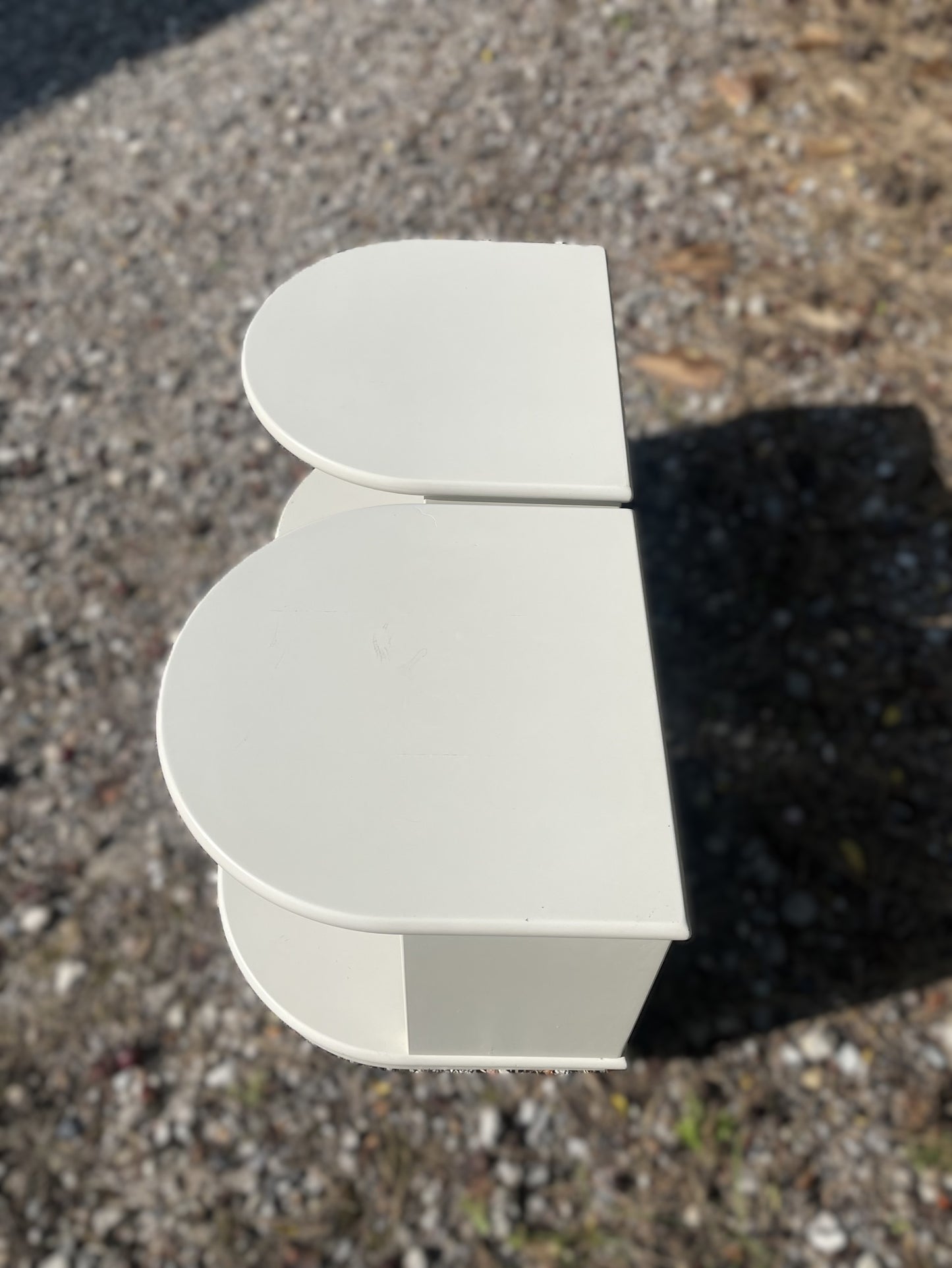 1 pair of beautiful Getama bedside tables on wheels, design by Okamura and Marquardsen - no. 01122544