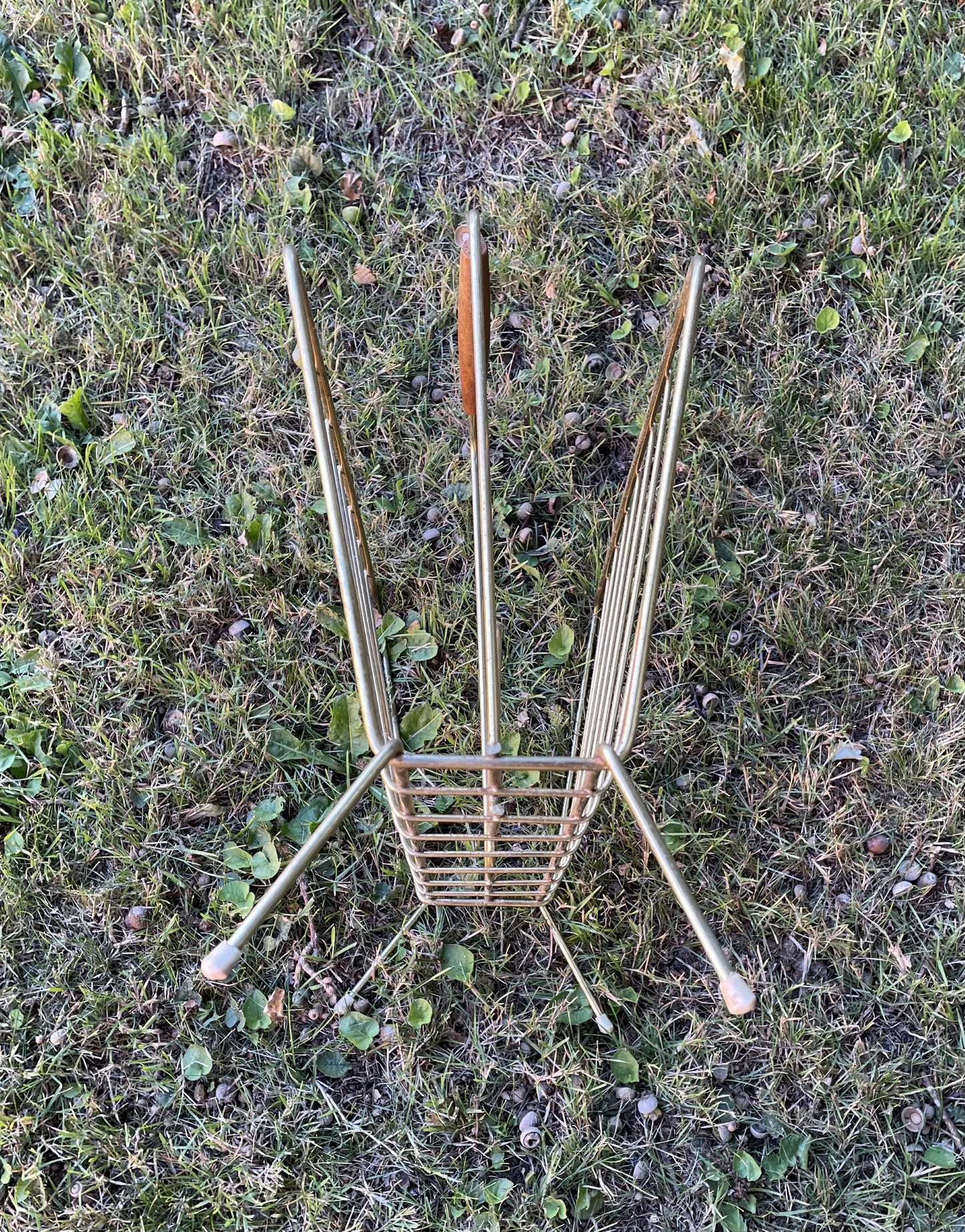 Retro magasin stativ med teak greb - nr. 85876865