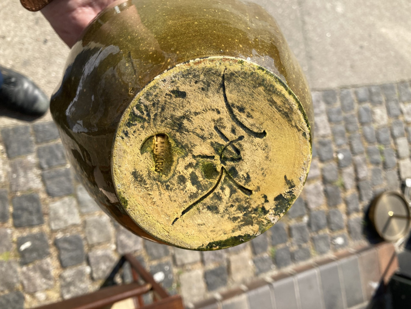 Smuk Stor Kahler vase udført i uranglasur - nr. 0141
