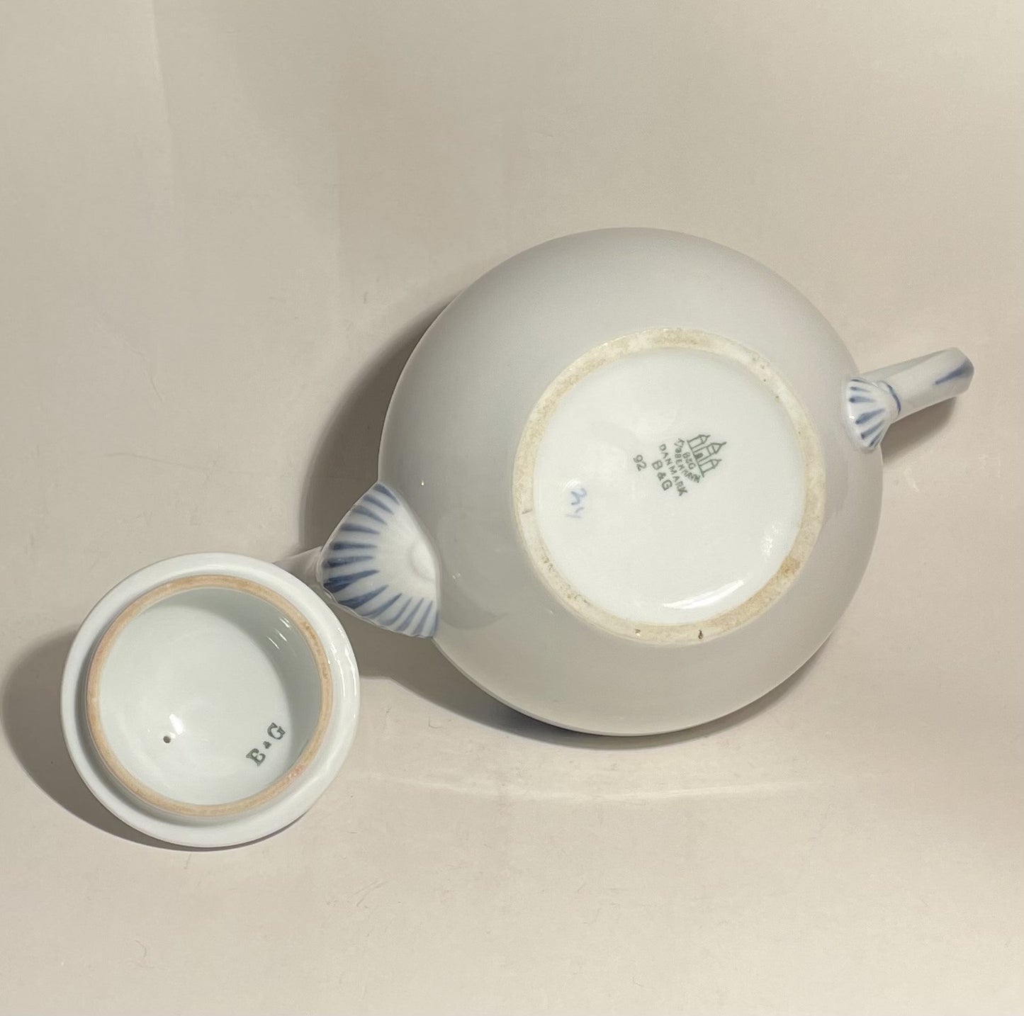 Flot BG porcelæn Empire tekande - nr. 011130