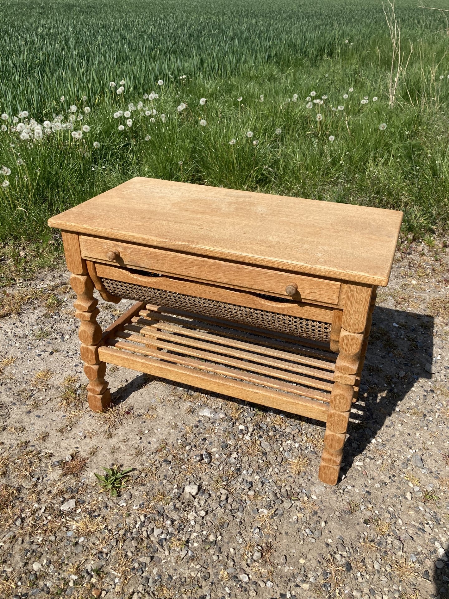 Henry Kjærulf sewing table in oak - no. 0136