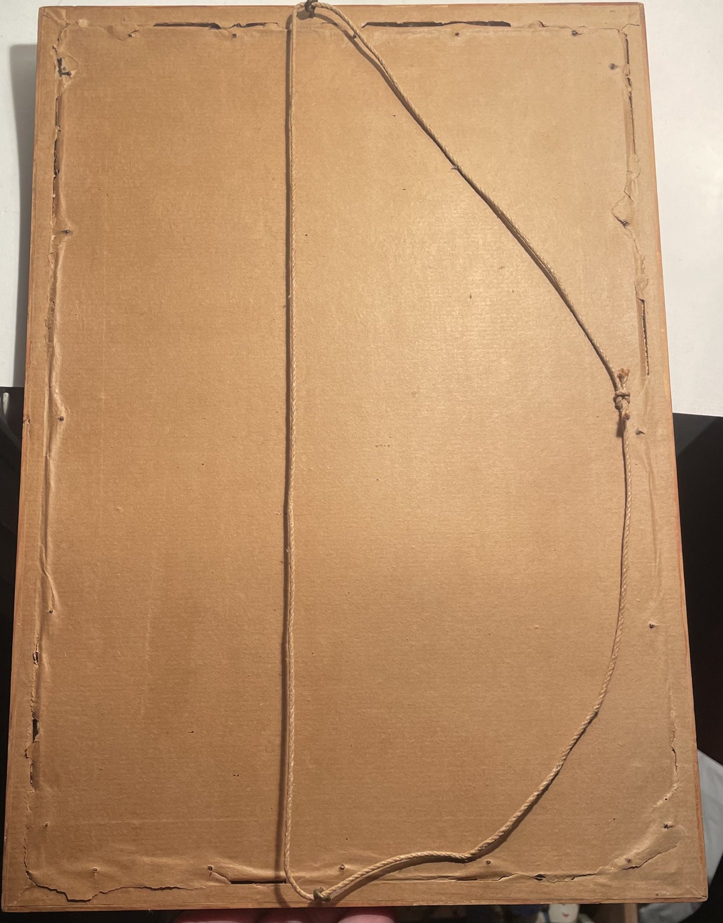 Beautiful Greenlandic color etching, drawn by B. Olsen, after Carl Rasmussen's painting "The Prisoner's Dance" - no. 021300