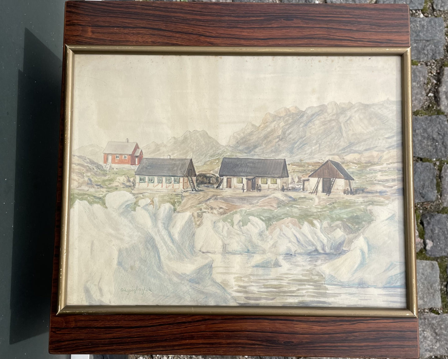 Beautiful sheet material from Greenland 1960s - no. 011501