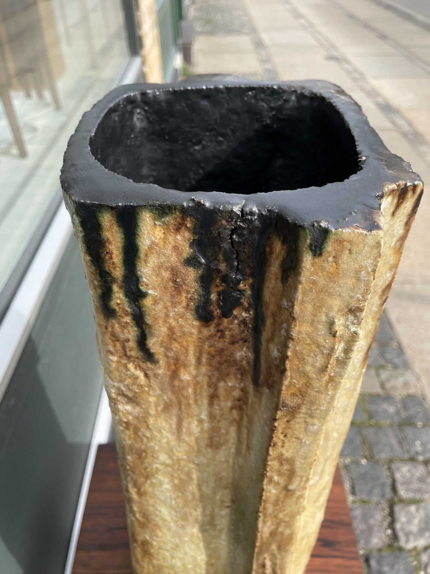 Helmut Schaffenacker stoneware floor vase from West Germany, produced in the 1960s - no. 0690