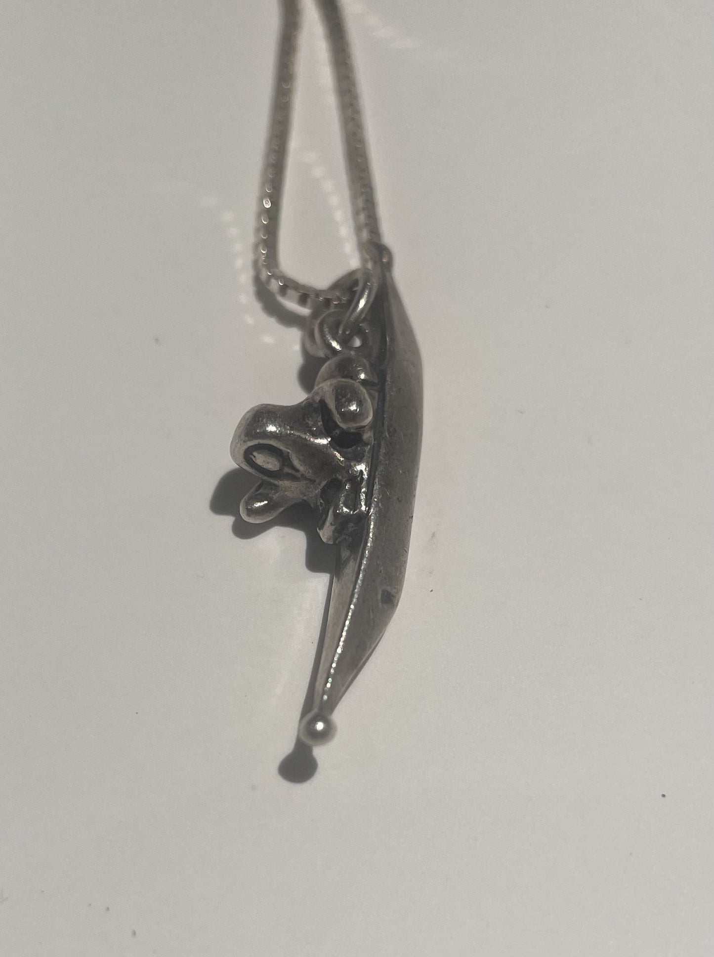 Greenlandic silver necklace (not stamped), chain stamped 925 - no. 02020