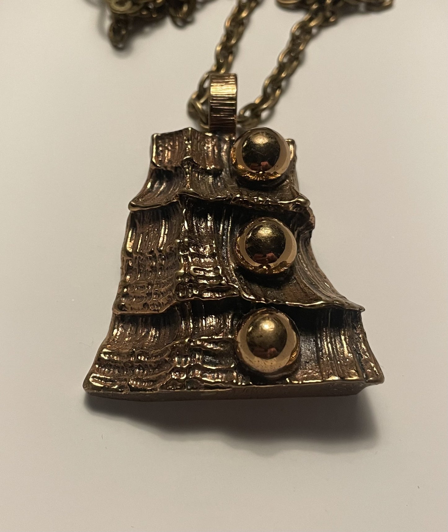 Beautiful bronze pendant from Finland circa 1970 - no. 02150
