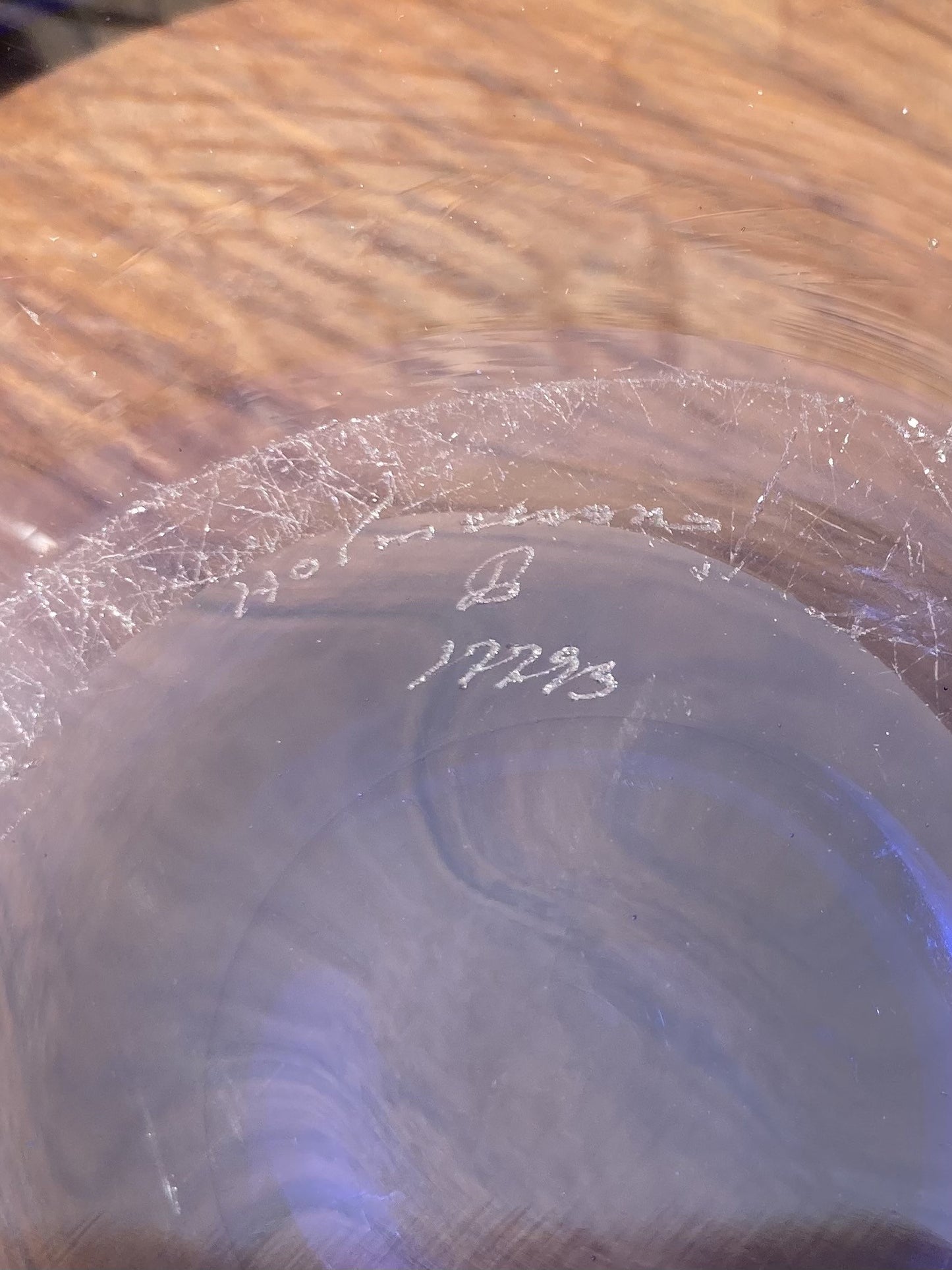 Holmegaard glass bowl, designed by Per Lutken - no. 0166