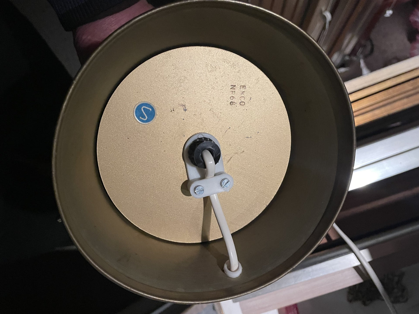 Nice Swedish brass table lamp - no. 011801