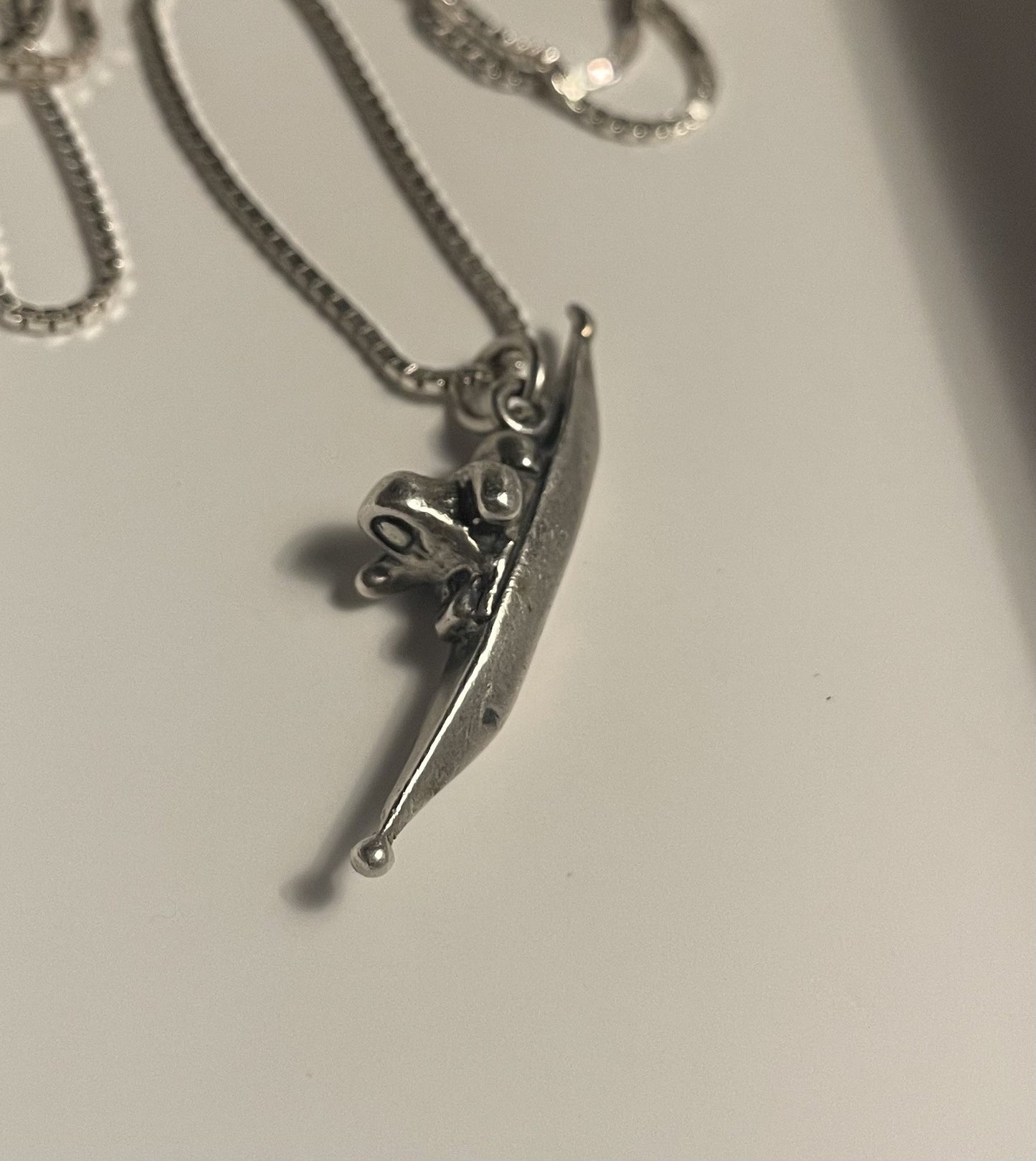 Greenlandic silver necklace (not stamped), chain stamped 925 - no. 02020