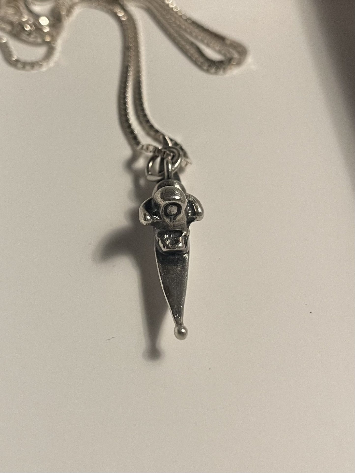 Greenlandic silver necklace (not stamped), chain stamped 925 - no. 02020