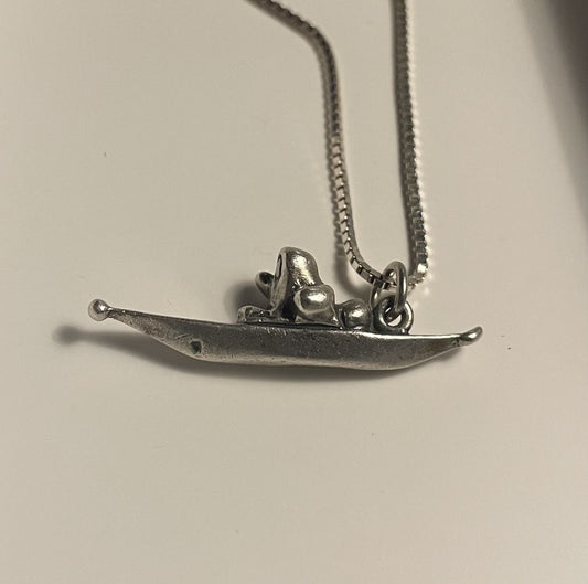 Greenlandic silver necklace (not stamped), chain stamped 925 - no. 02020