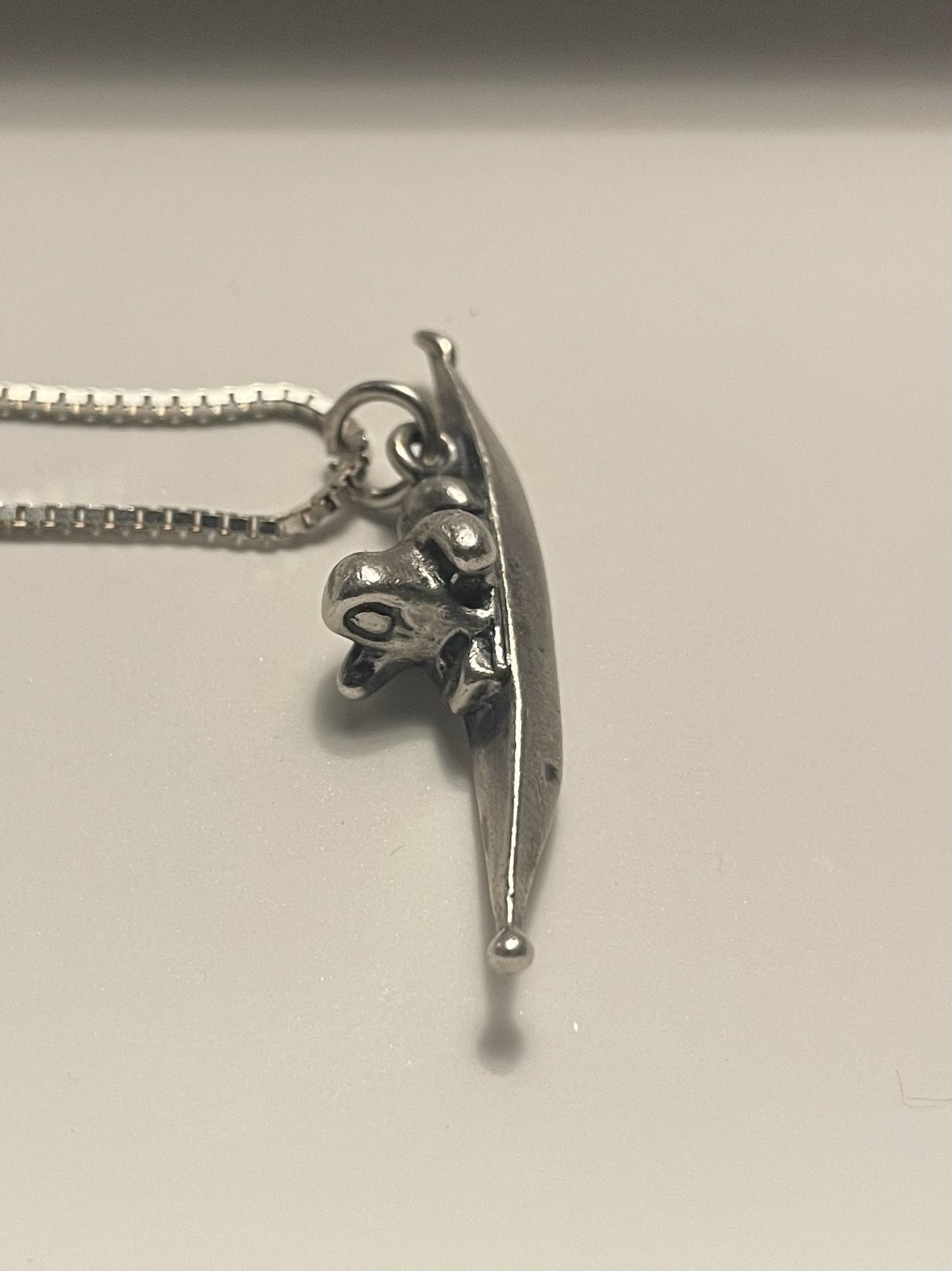 Greenlandic silver necklace (not stamped), chain stamped 925 - no. 02020