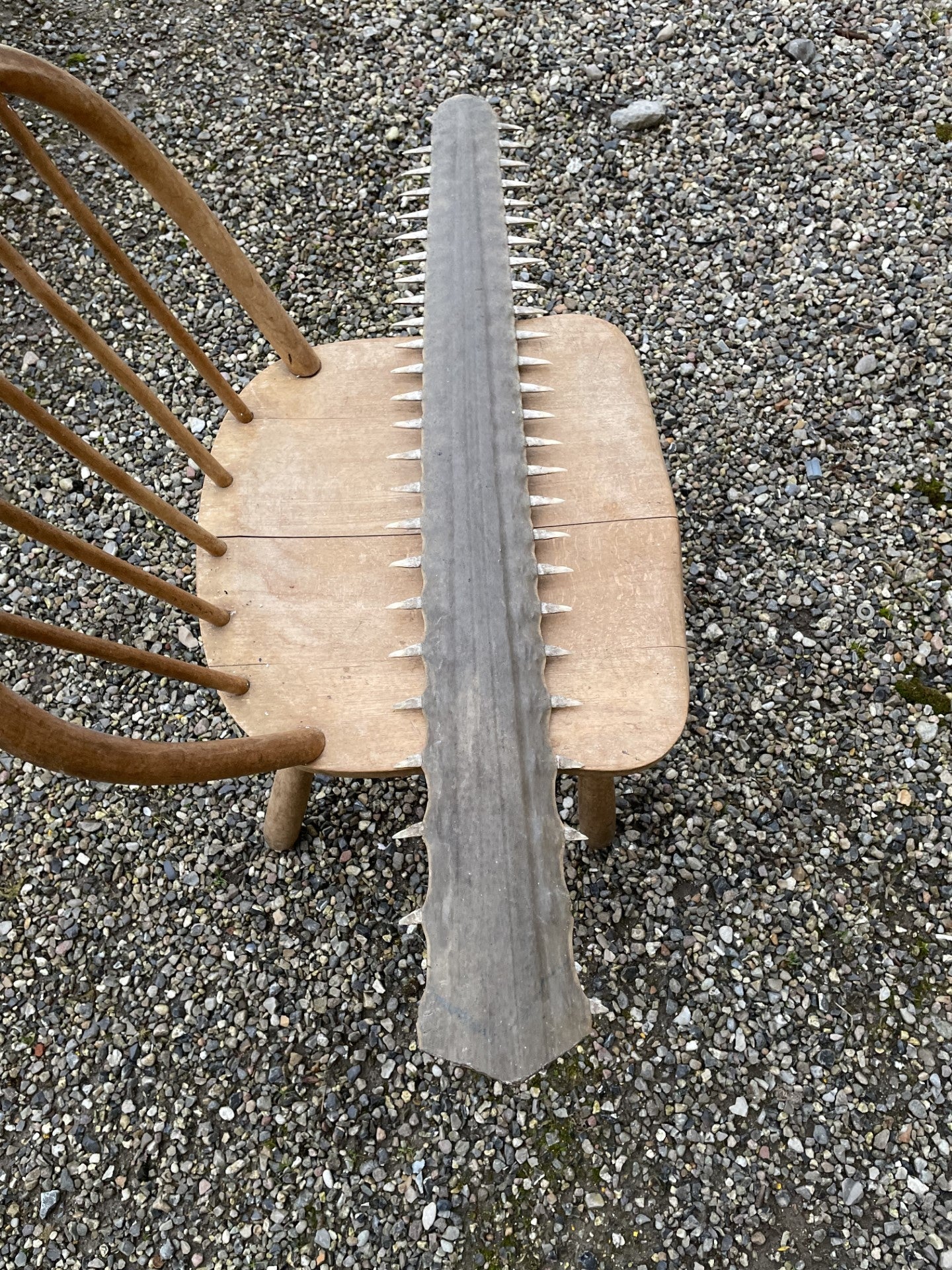 Flot gammelt savfisk-sværd - 012003