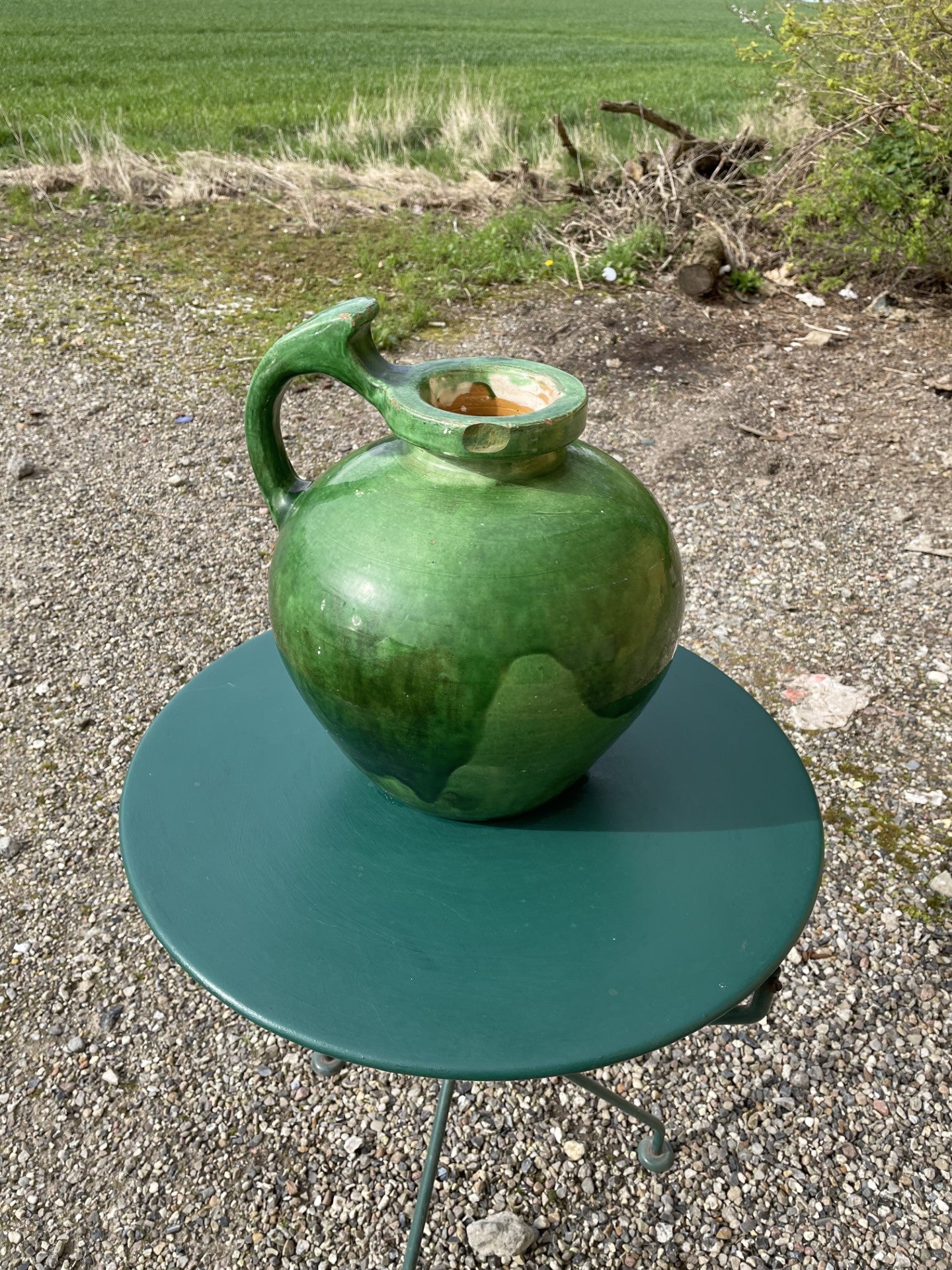 Herman HC Kähler for Kähler: Large jug-shaped earthenware vase, 1920s - No. 012036