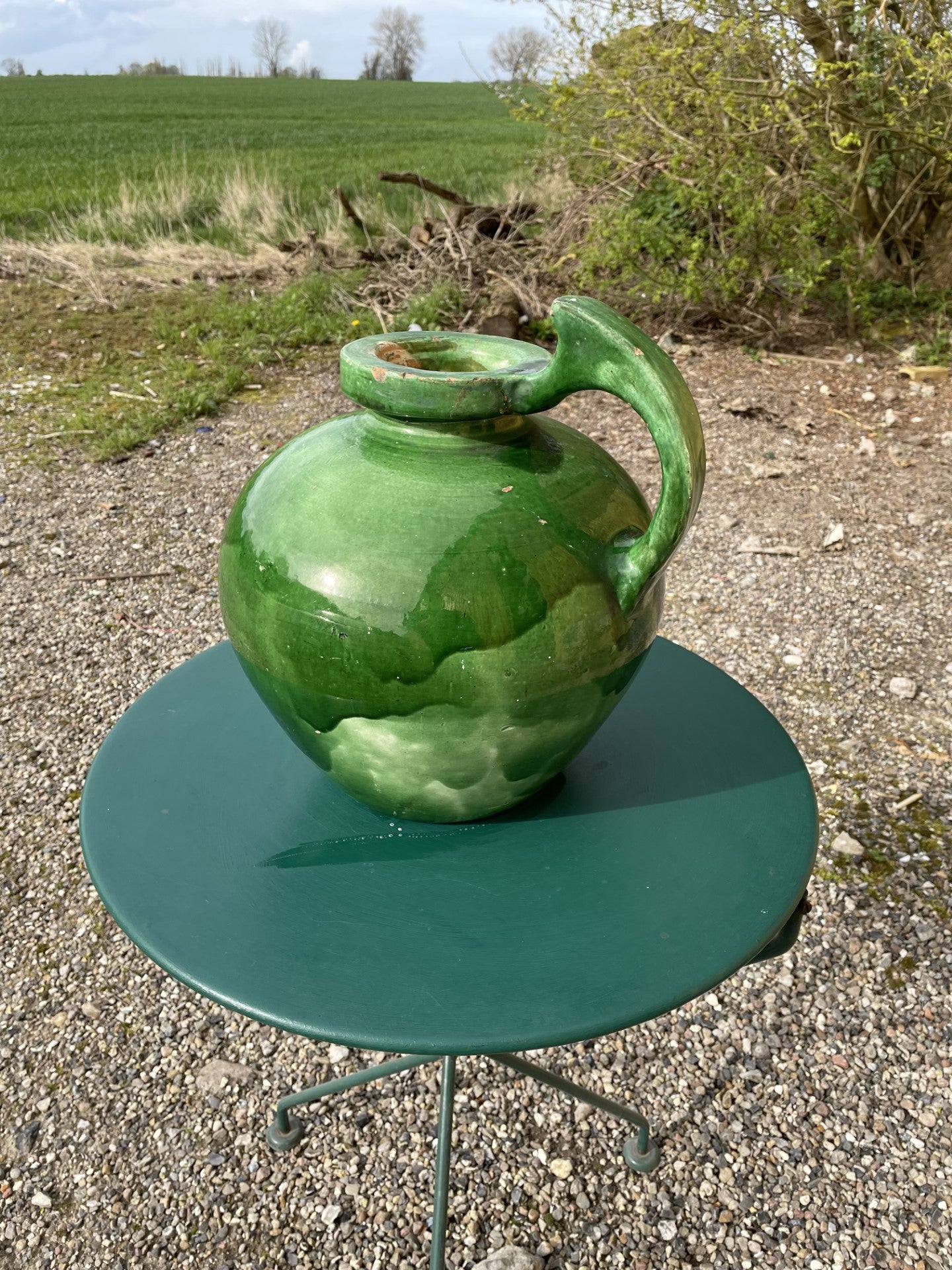 Herman HC Kähler for Kähler: Large jug-shaped earthenware vase, 1920s - No. 012036