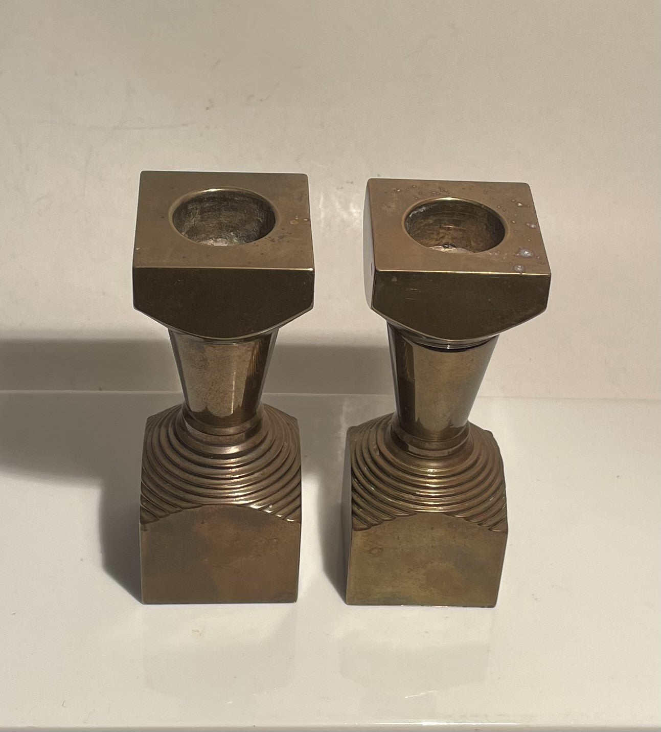 Art Deco bronze candlesticks - no. 021020