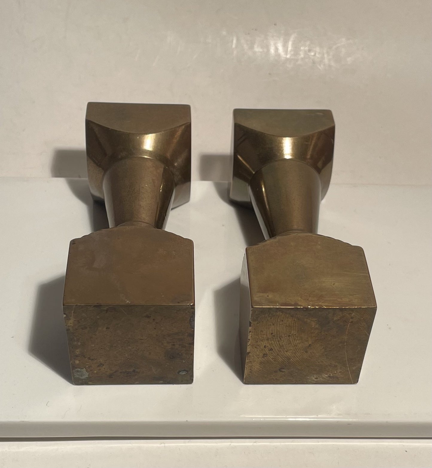 Art Deco bronze candlesticks - no. 021020