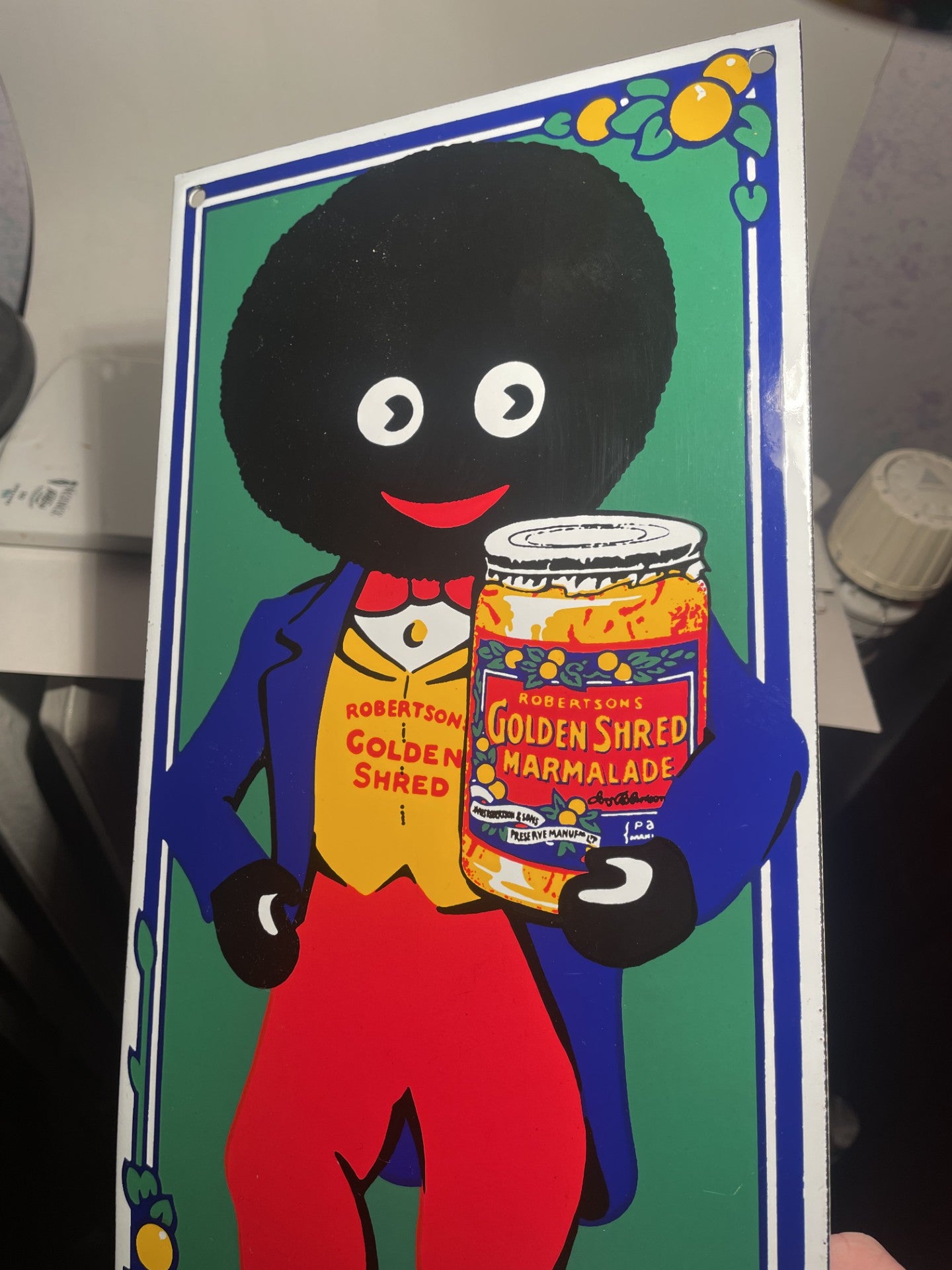 Vintage Enamel Sign from the 1970s - No. 021100