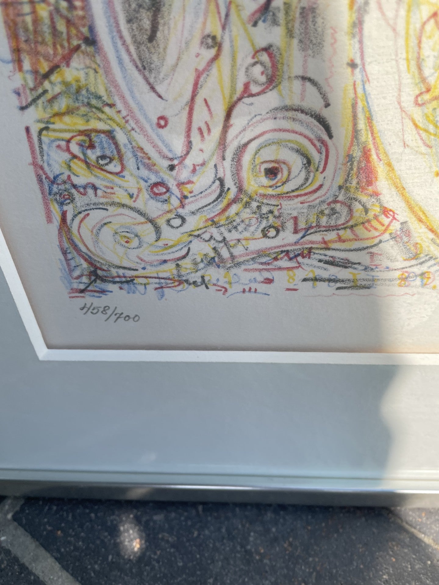 Beautifully framed Frank Rubin lithograph - No. 012086