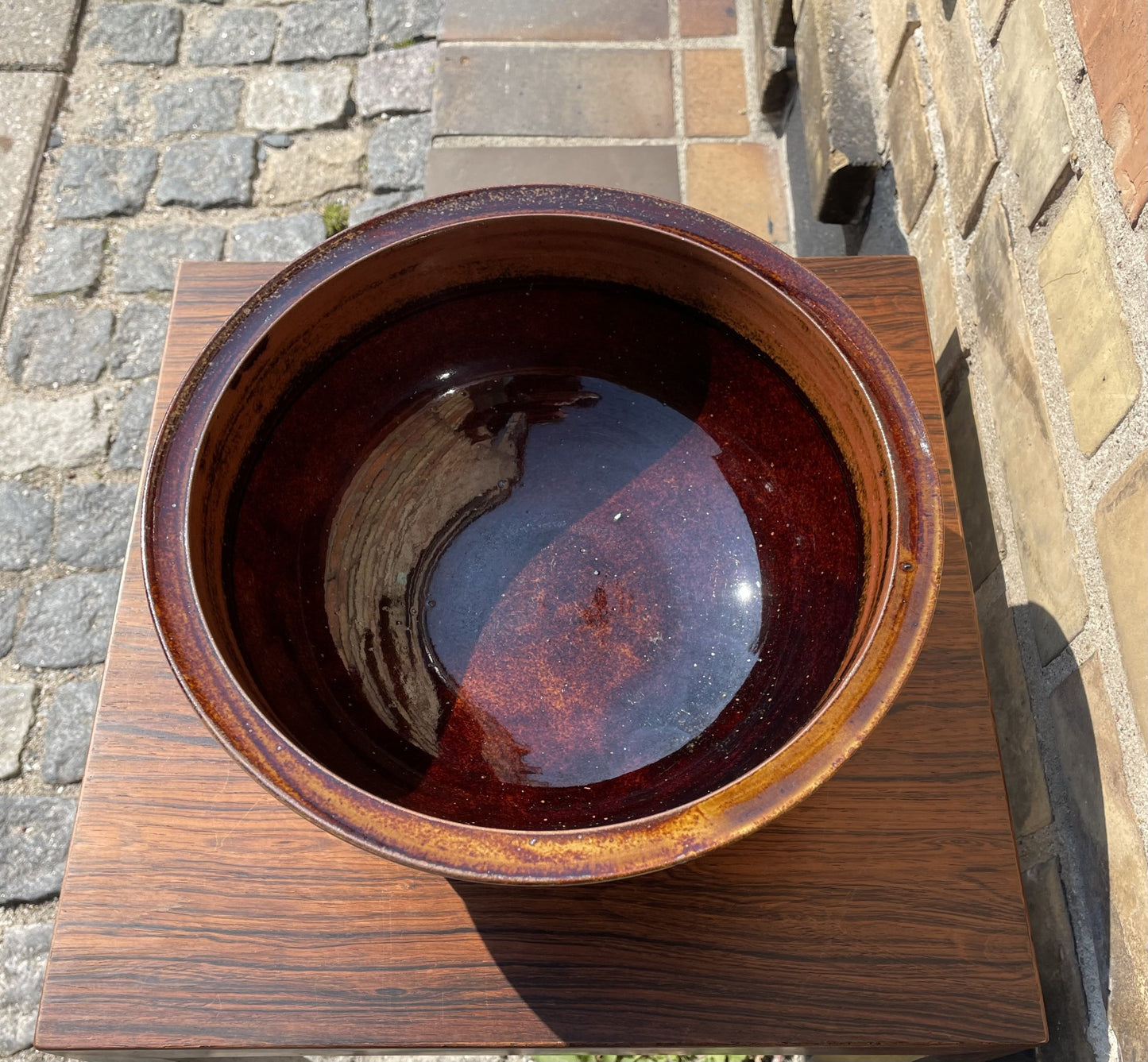 Beautiful stoneware bowl from Knabstrup - no. 012081