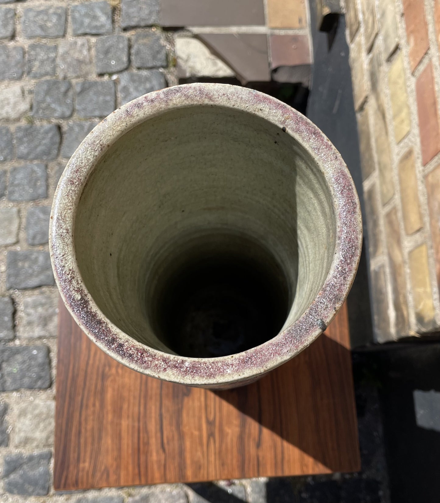 Large unique floor vase made of stoneware by Tue Poulsen - no. 018020