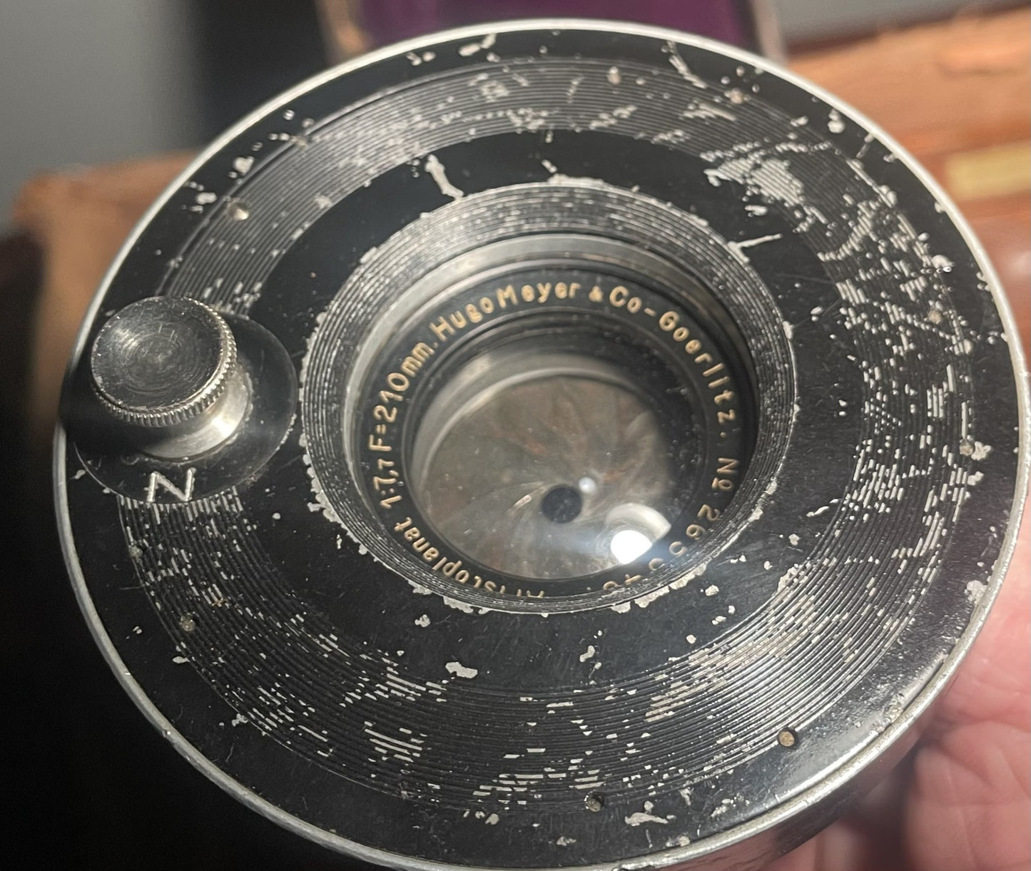 Fotograf Albert Møller, Engelsk pladekamera i maghoni og messing og tilbehør - nr. 525510