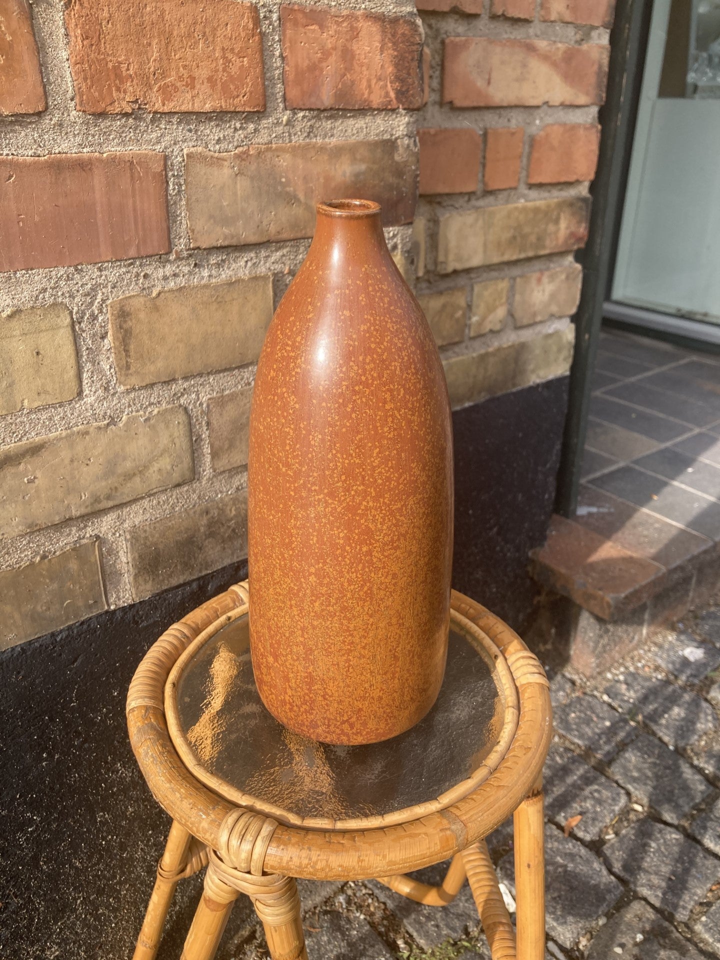 Smuk unica stentøj vase fra Saxbo vase, design af Edith Sonne