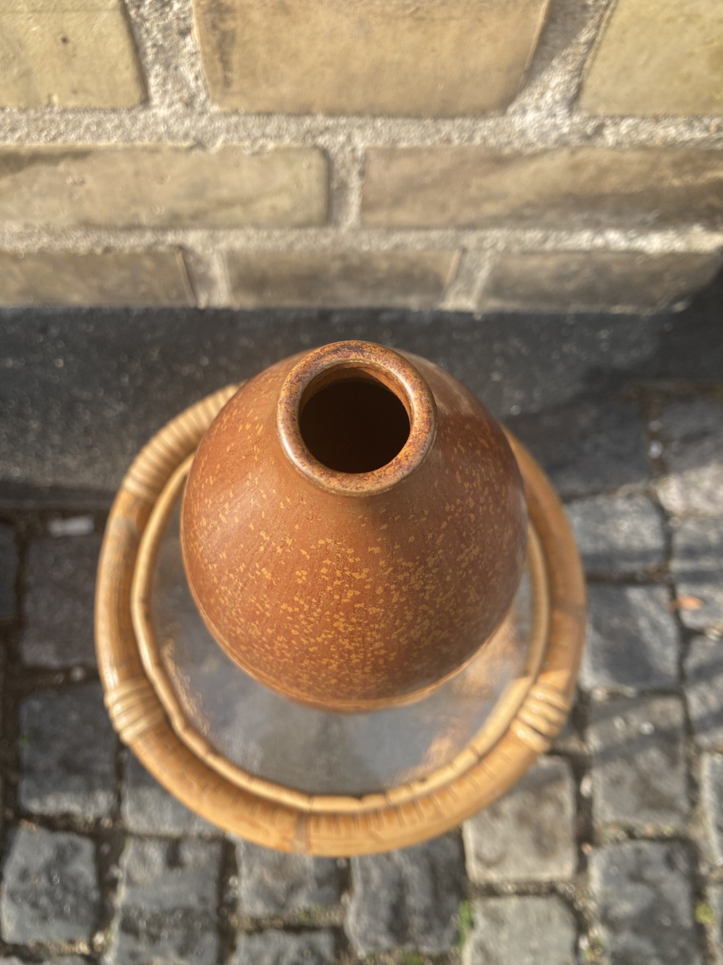 Smuk unica stentøj vase fra Saxbo vase, design af Edith Sonne