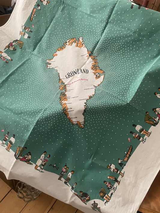 Greenlandic vintage tablecloth from the 1970s - no. 900250