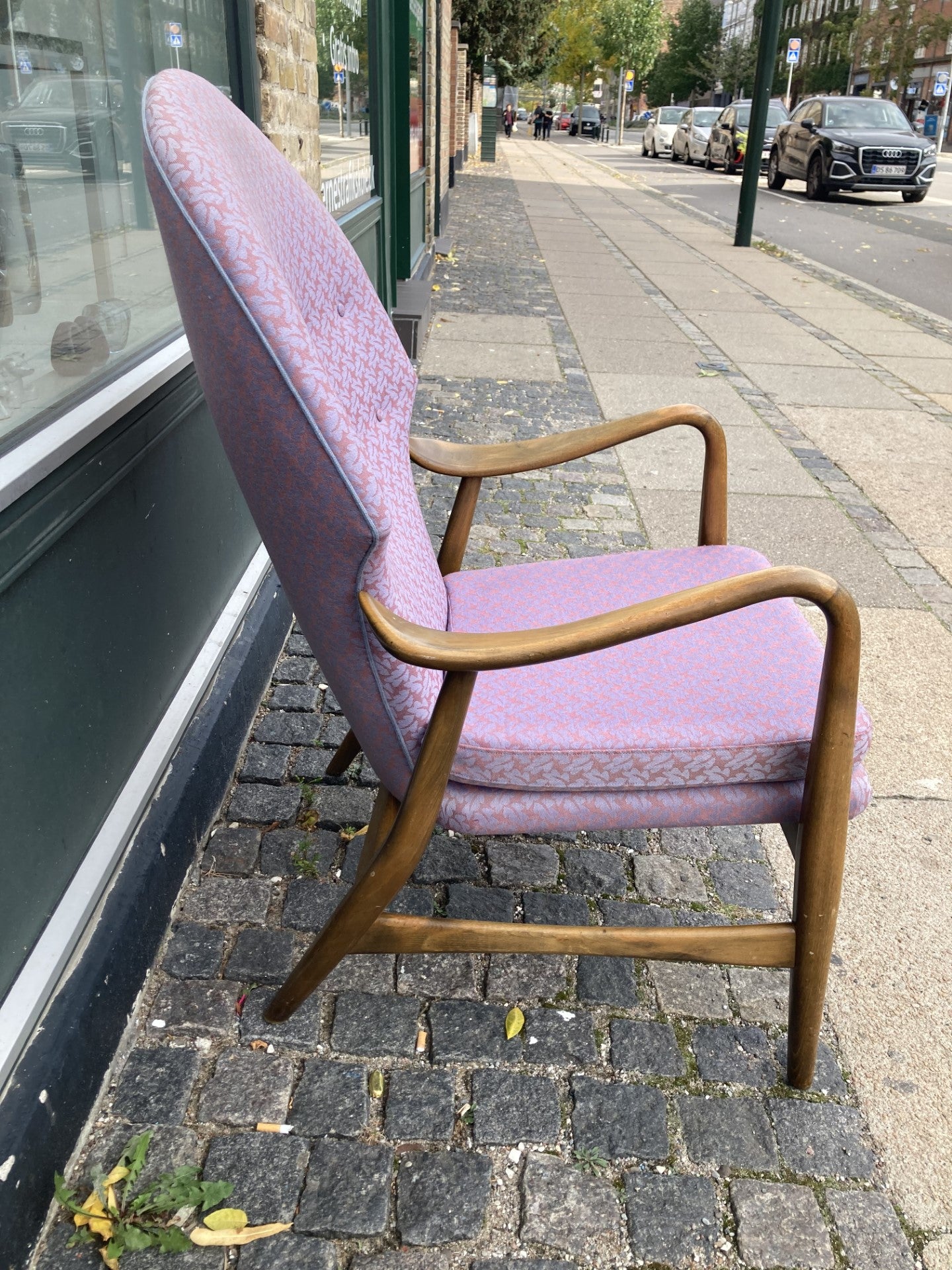 Beautiful armchair in beech frame from J. Carlsens Møbelfabrik - no. 0977