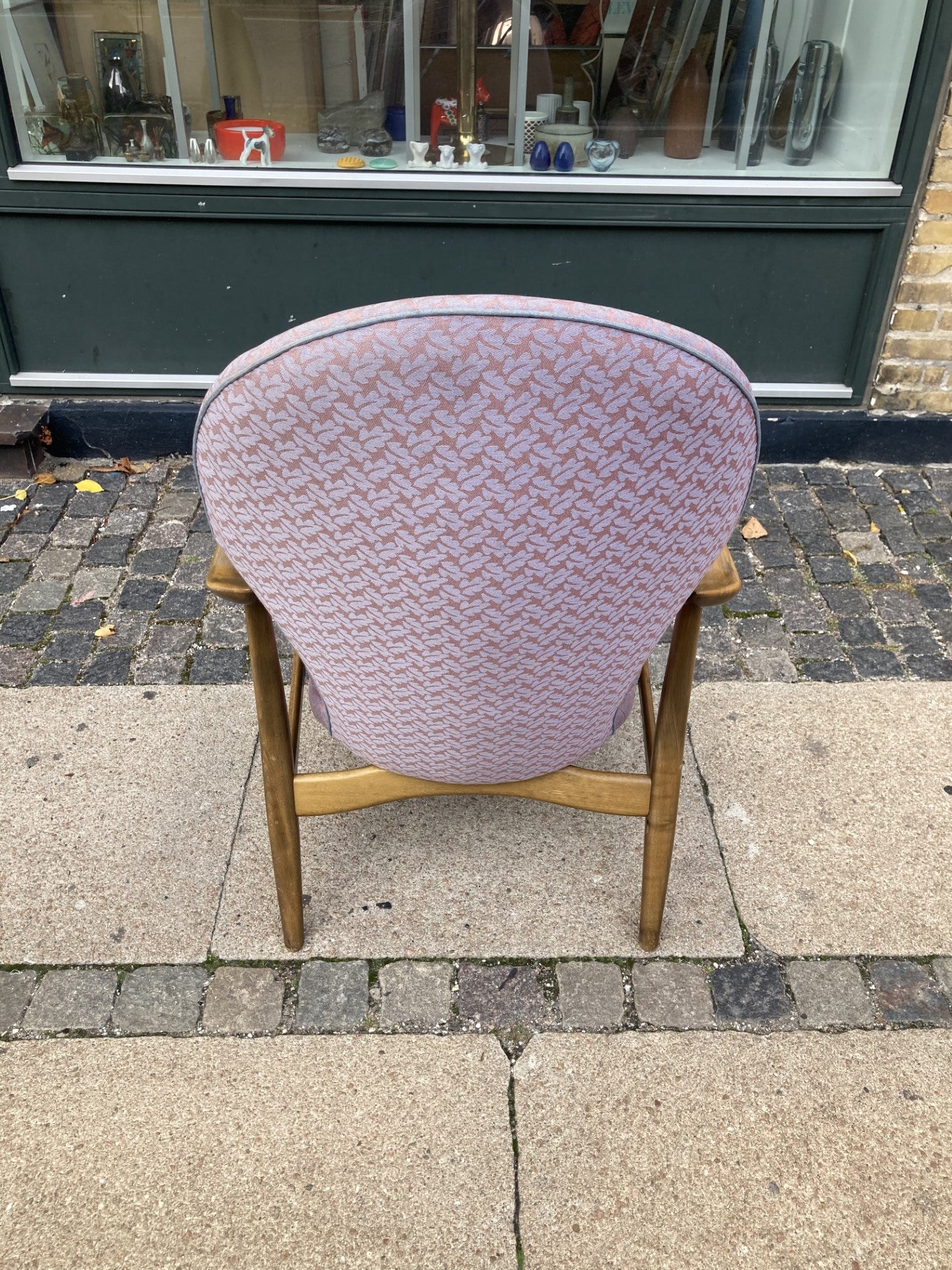 Beautiful armchair in beech frame from J. Carlsens Møbelfabrik - no. 0977