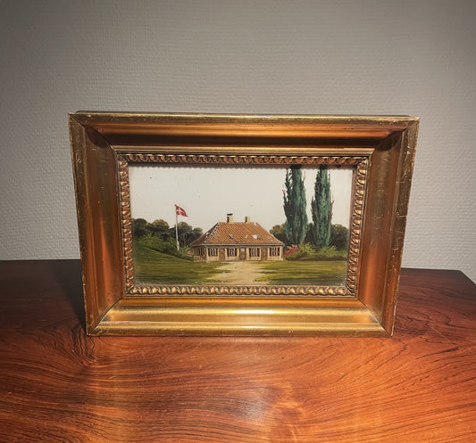 Antik porcelæn maleri - nr. 222663