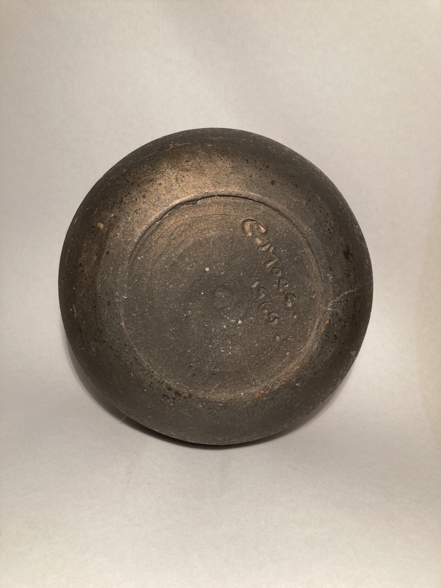 Beautiful Chris Moes stoneware vase from 1969 - no. 01376