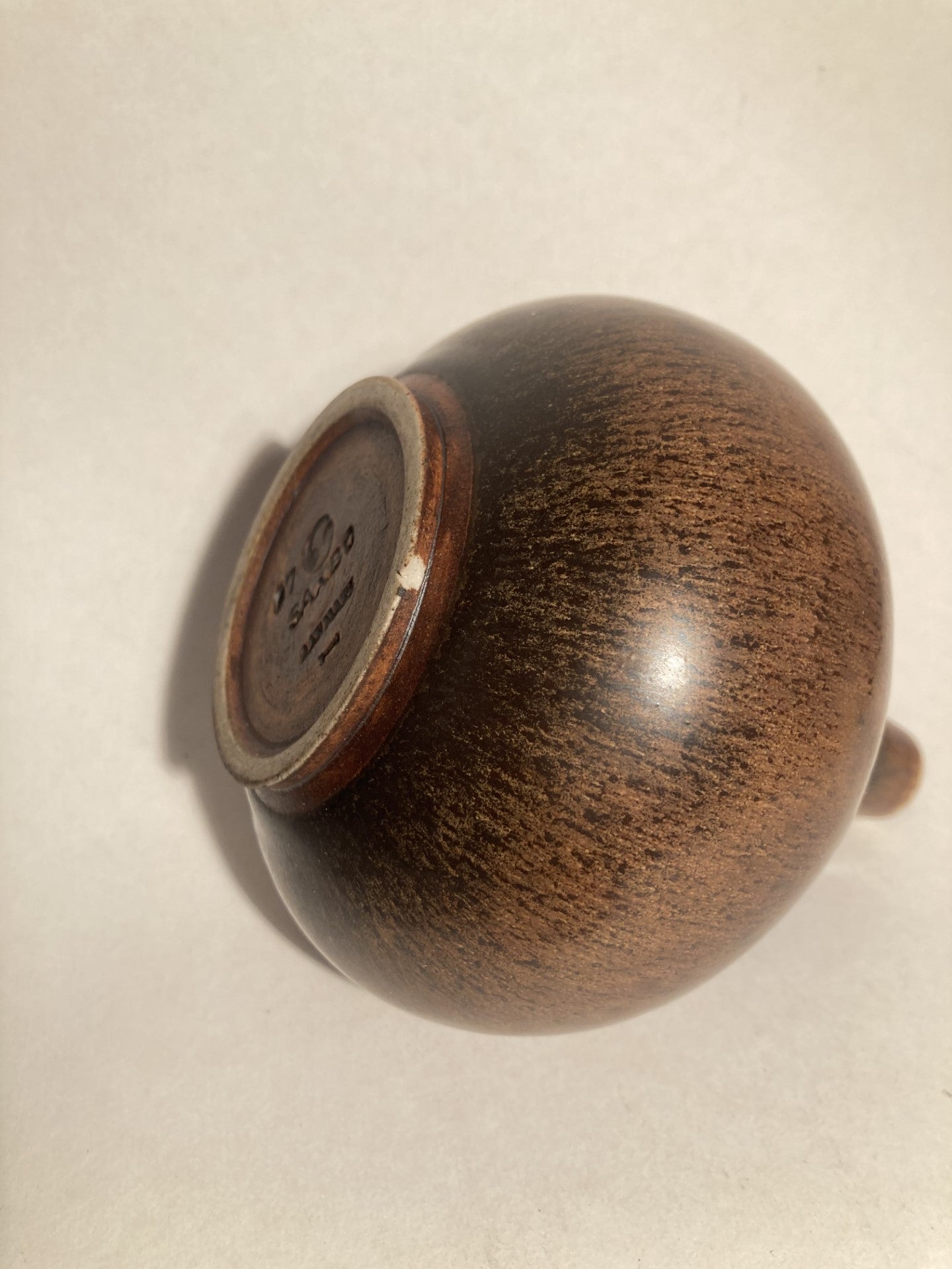 Flot Saxbo vase med harepels glasur - nr. 01382