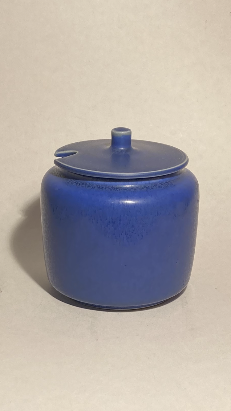 Smuk sukkerskål med originalt låg fra Palshus - nr. 01390