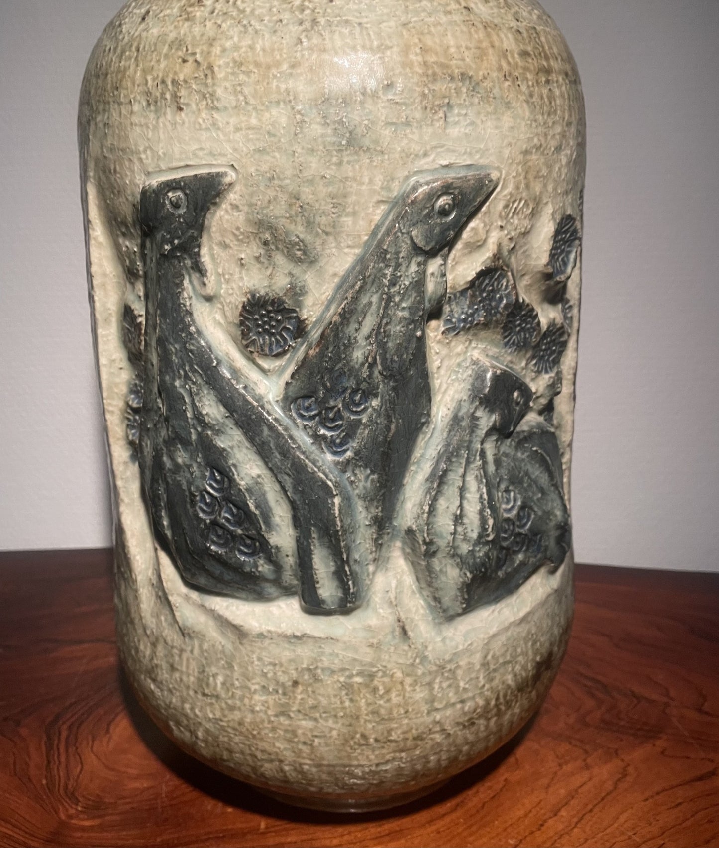 Large stoneware floor vase from Royal Copenhagen, design by Jørgen Mogensen, Denmark 1960s - no. 000222