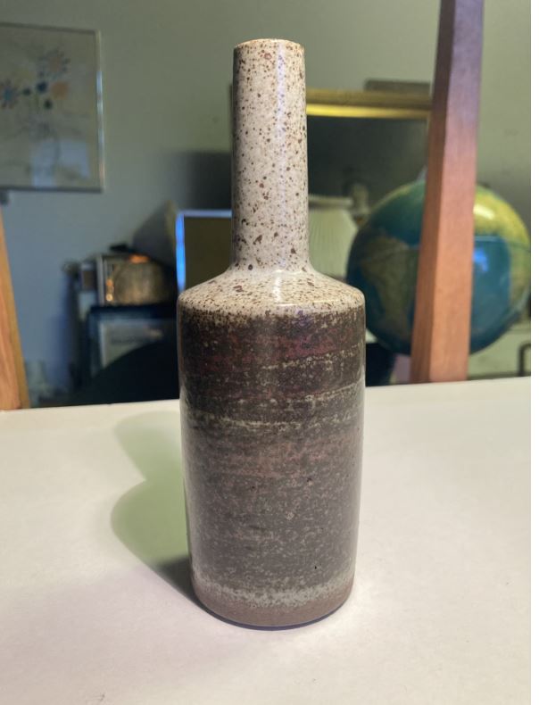 Mid-Century danish Chamotte stoneware vase from Palshus, Denmark