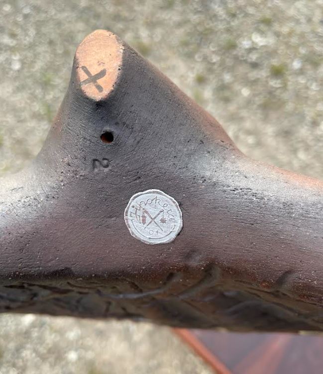 Flot keramisk påfugl fra Jihokera - nr. 07030