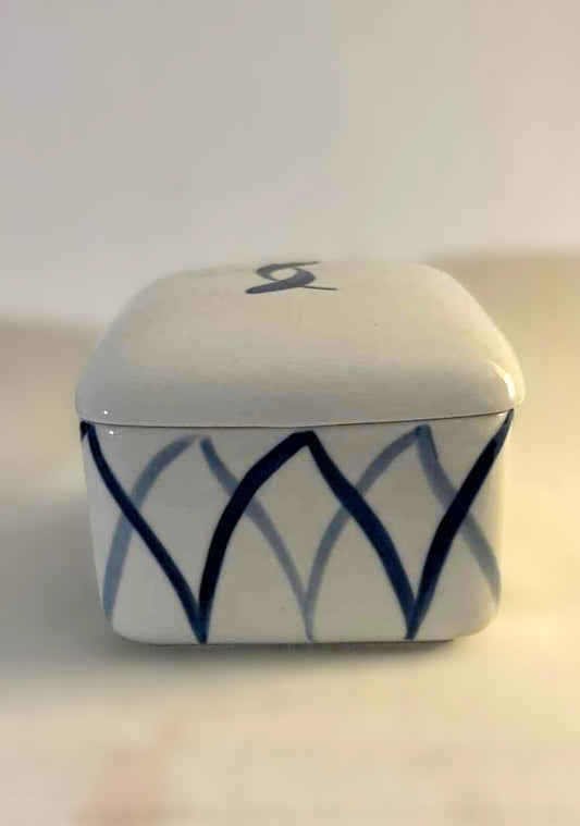Smørboks Harlekin, Dan-ild, Lyngby Porcelæn - nr. 1557520022