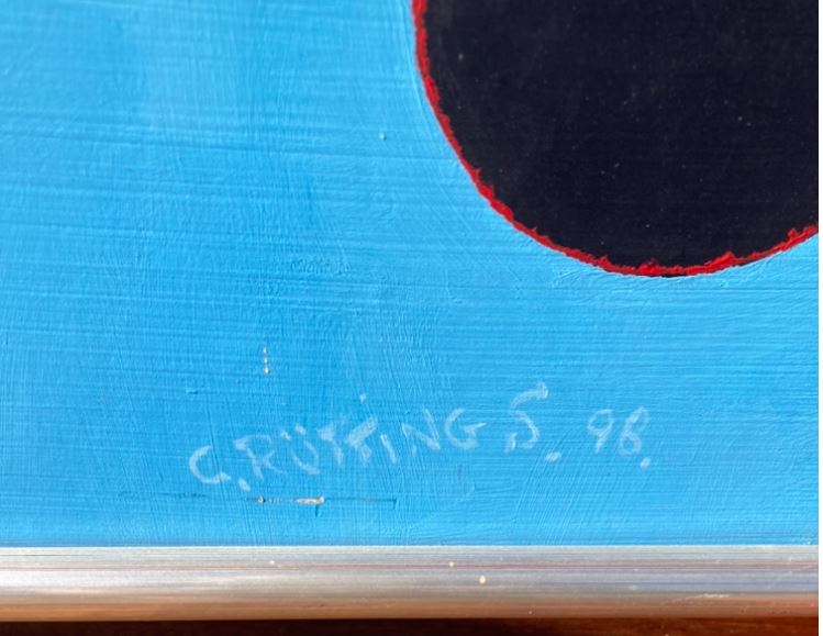 Kunst, oliemaleri på plade af Carsten Rutting Schweitz